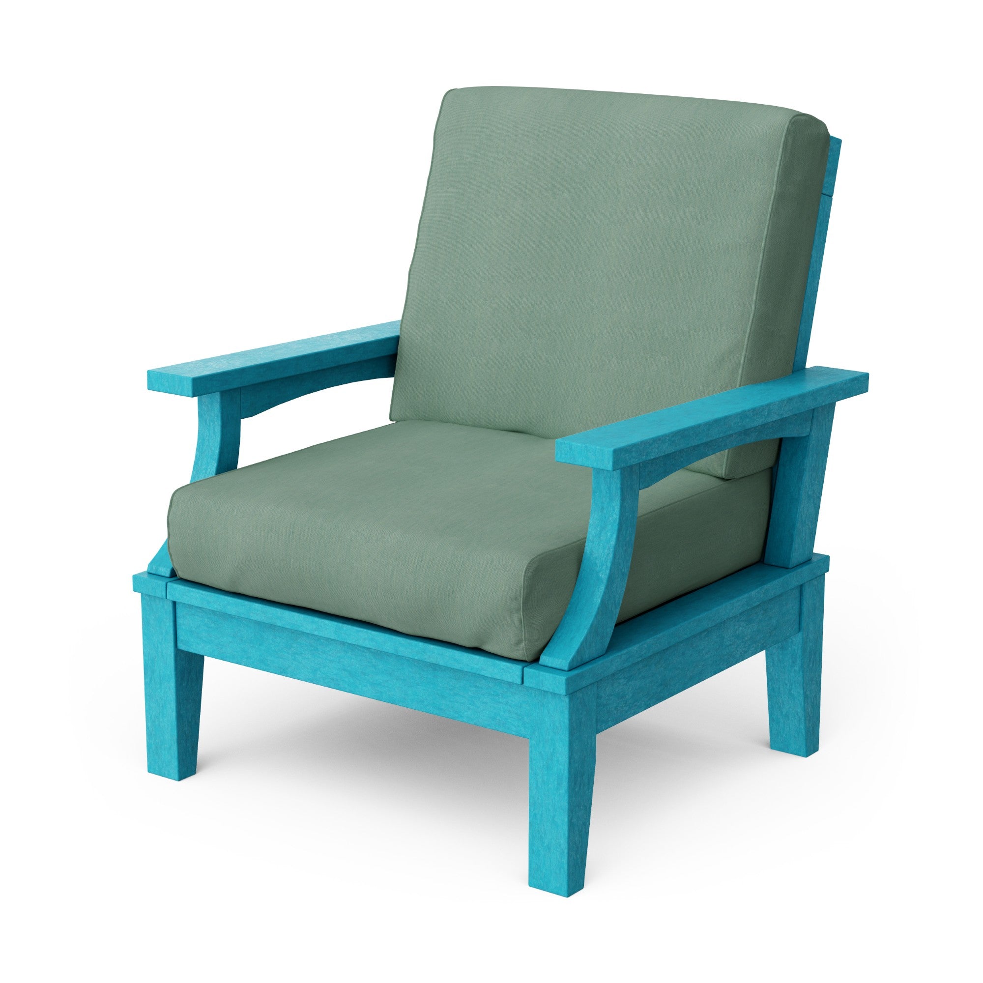 Heritage Deep Seating Patio Chair with Weather-Resistant Cushions - Outdoor Lounge Furniture for Garden, Poolside & Backyard Relaxation