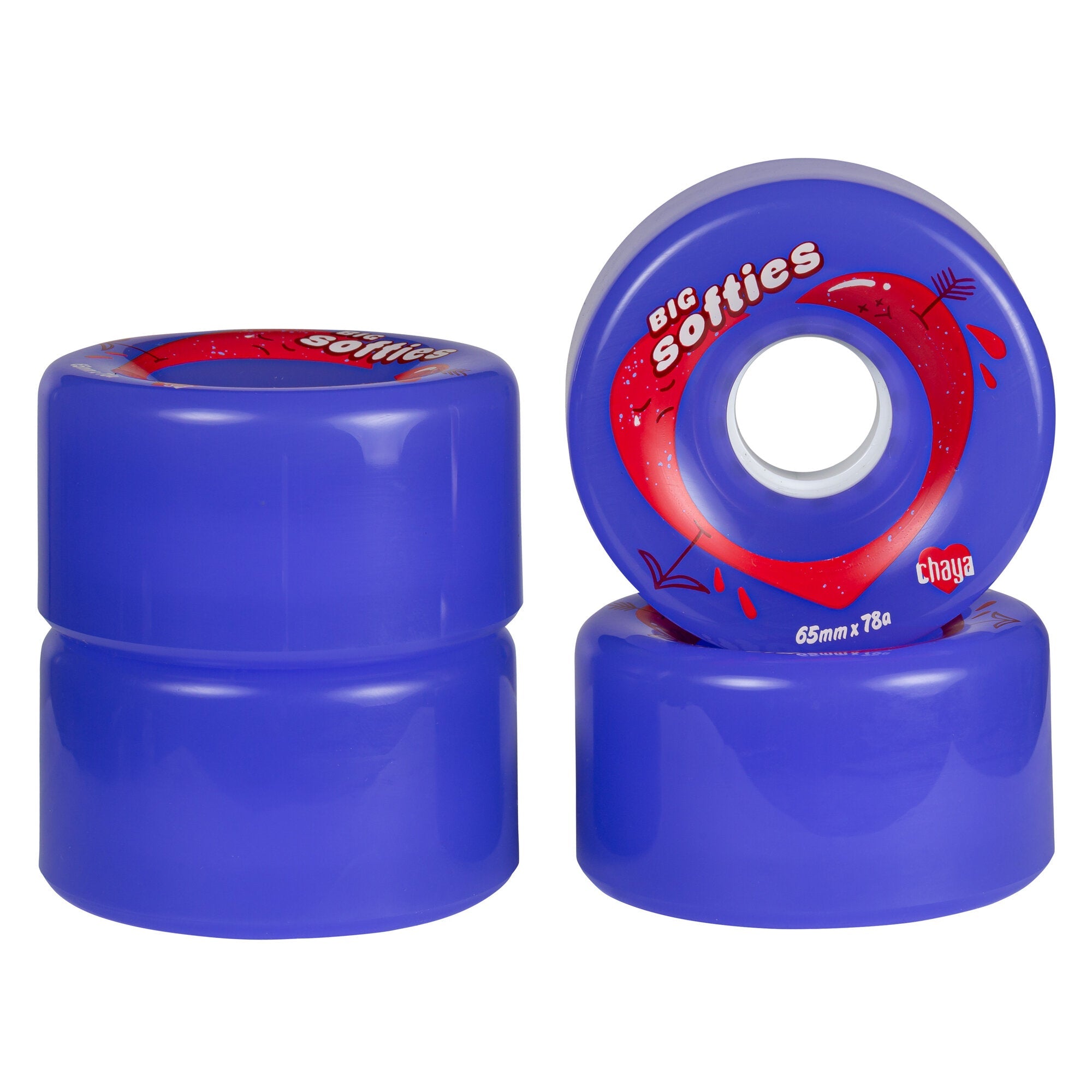Chaya Big Softies Outdoor Wheels 4 Pack - Premium Skateboard Wheels for Smooth Riding | Perfect for Street Skating, Park Cruising & Longboard Surfing