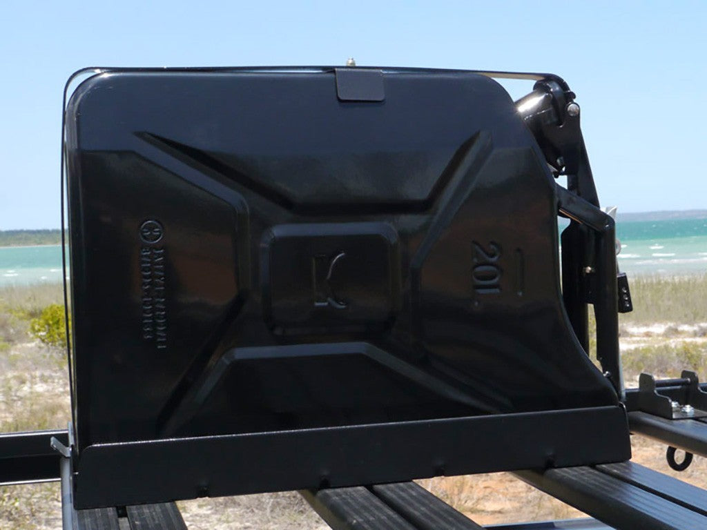 Front Runner Single Jerry Can Holder - Heavy Duty Universal Mount for Water & Fuel Containers - Perfect for Off-Road, Camping & Emergency Preparedness