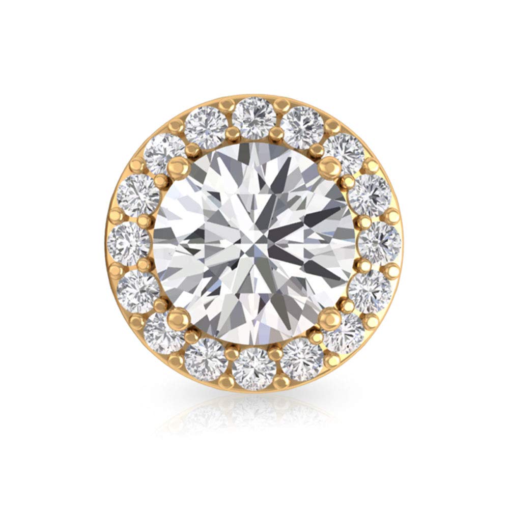 1.5 Carat Certified Moissanite Stud Earrings for Women - 14K Solid Gold Elegant Earrings - Perfect for Weddings, Anniversaries & Everyday Luxury