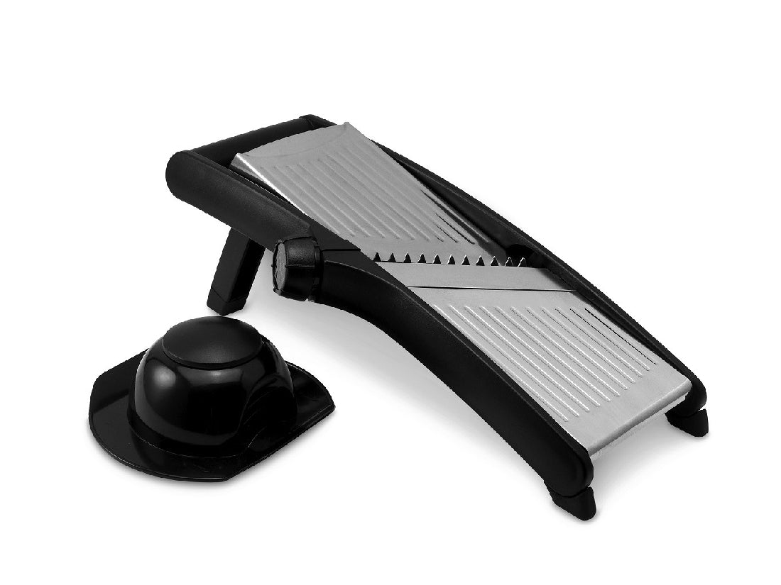 Avanti Stainless Steel Mandolin with Adjustable Knob - Perfect for Slicing, Dicing & Julienning Vegetables in the Kitchen