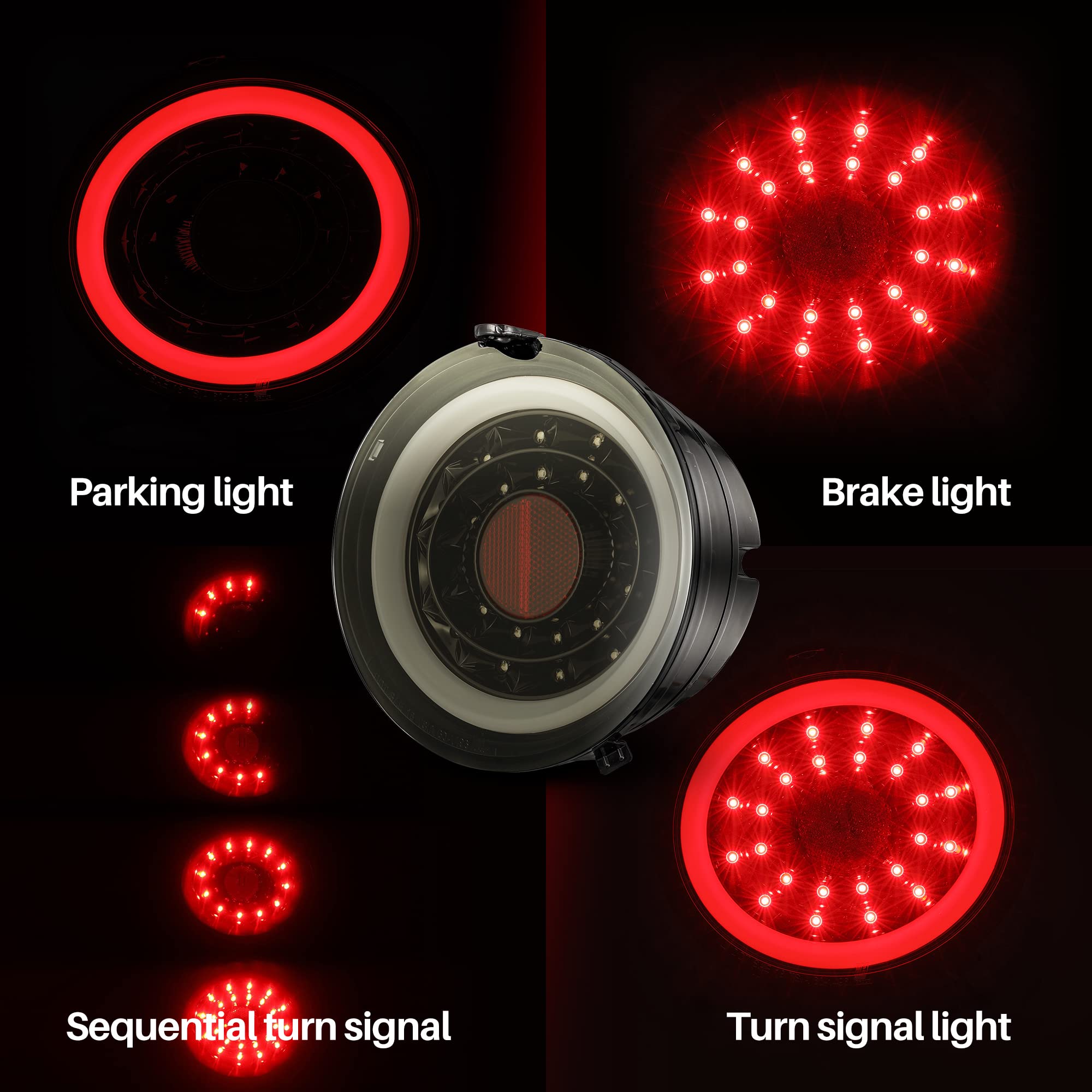 2005-2013 Chevrolet Corvette PRO-Series LED Tail Lights - Smoked Black - High Performance Brake Lights for C6 Corvette - Upgrade Your Sports Car Lighting for Better Visibility & Style
