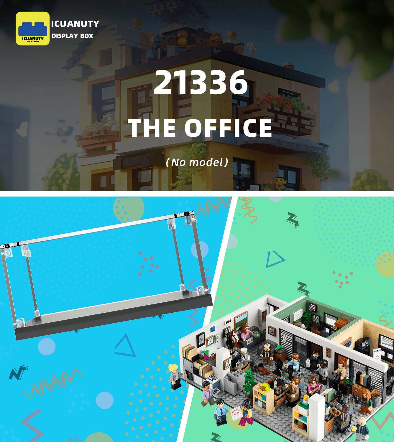 LEGO Ideas The Office 21336 Display Case - Premium Acrylic Showcase for Collectible Building Set | Perfect for Home Decor, Office Display & Gift Giving