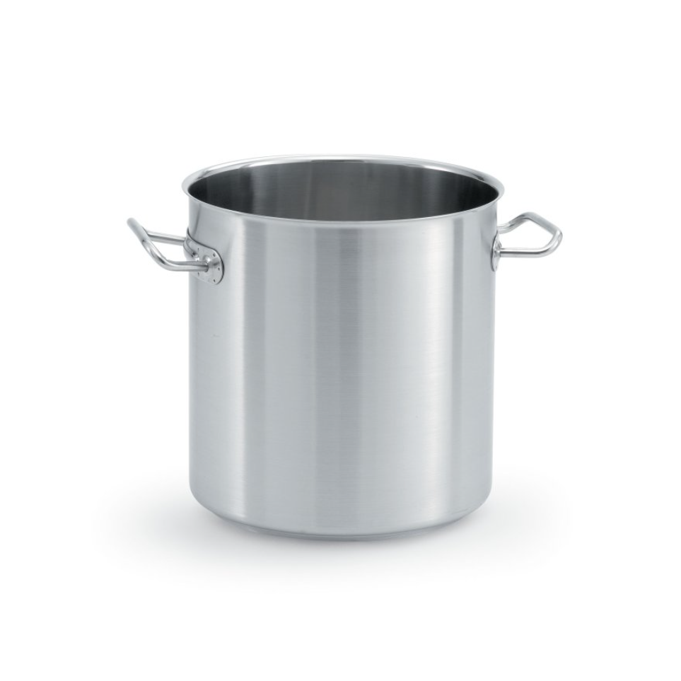 Vollrath Intrigue 12 Quart Stainless Steel Stock Pot - Professional Cooking Pot for Soups, Stews & Pasta | Restaurant & Home Kitchen Use