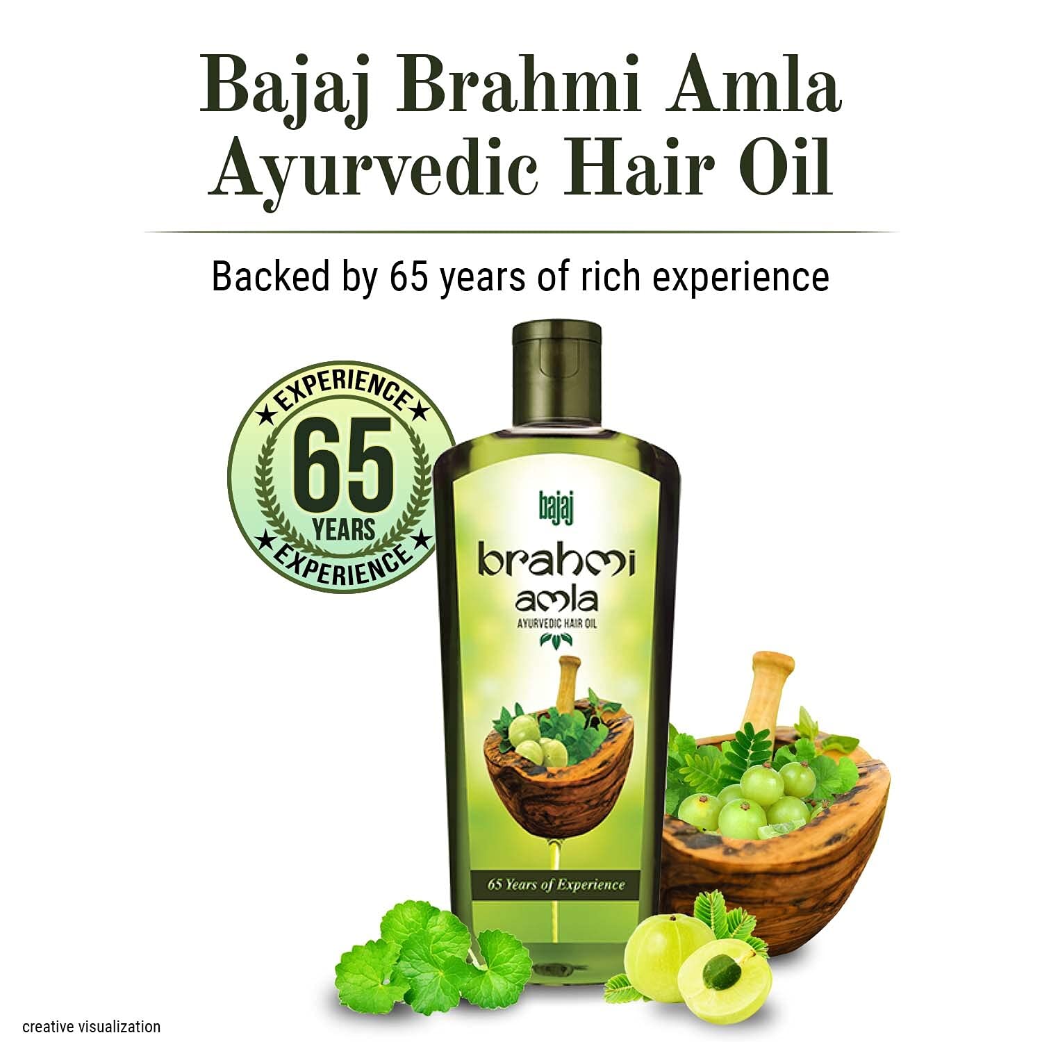 Bajaj Amla Hair Oil with Brahmi for Hair Growth | Ayurvedic Oil for Nourishment & Hair Fall Reduction | 300ml | Promotes Healthy Scalp & Stronger Hair for Men & Women