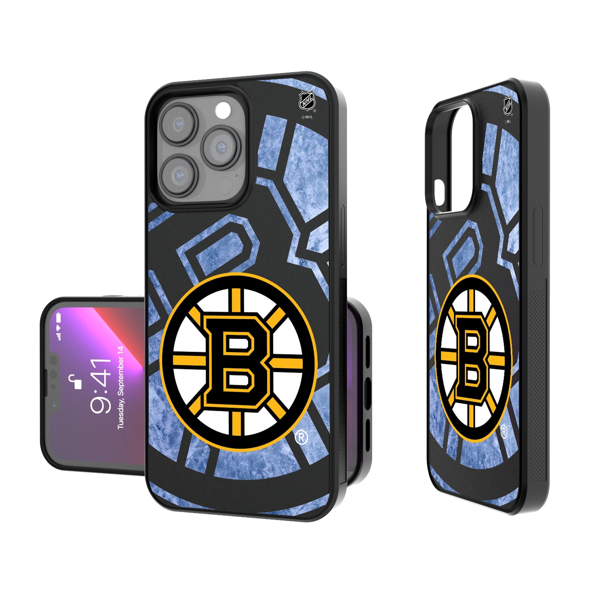 Boston Bruins Ice Tilt Bump Phone Case - Shockproof Protective Cover for iPhone & Android - Perfect for Hockey Fans & Game Days