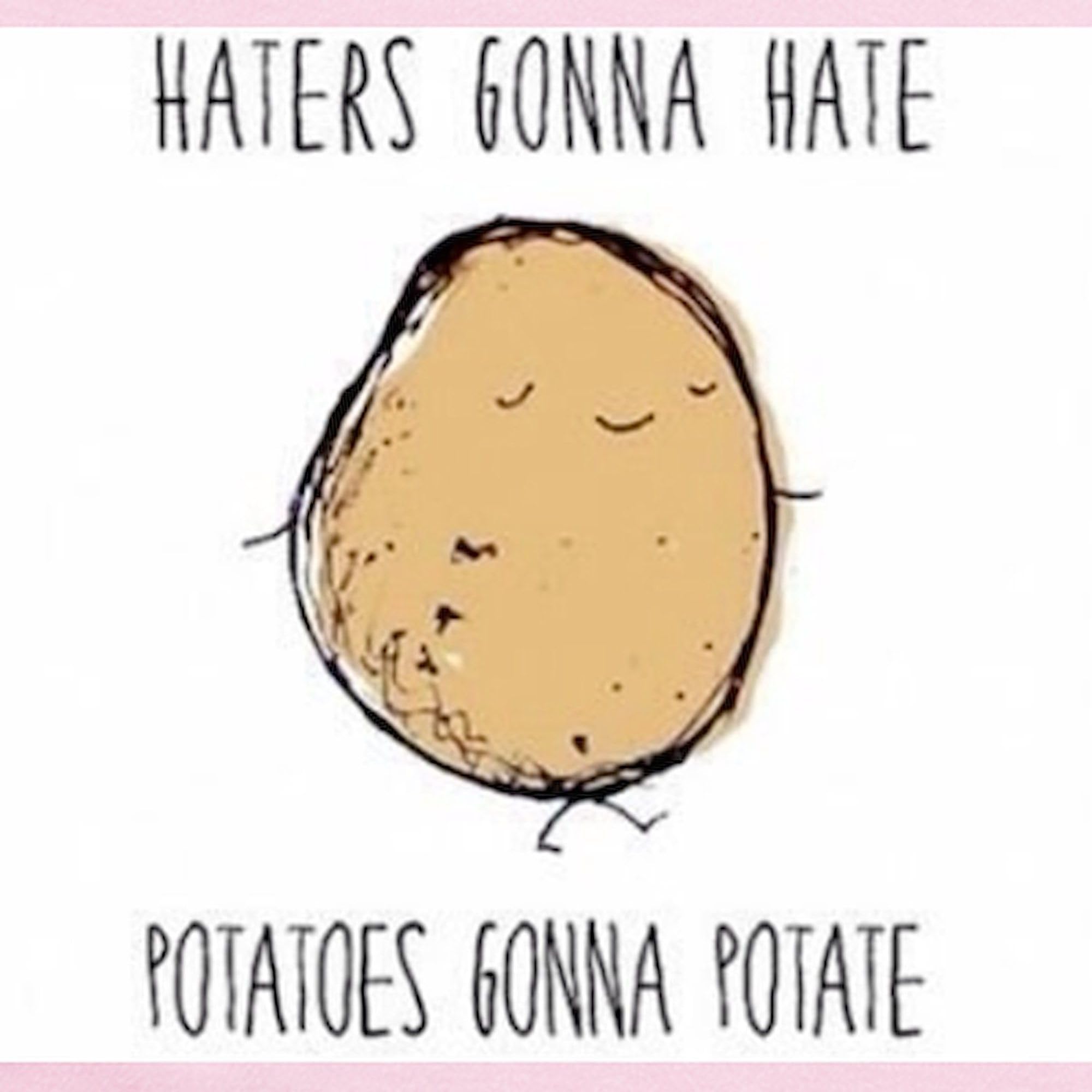 CafePress Haters Gonna Hate Potatoes Gonna Potate Baby Bodysuit - Adorable Infant Romper for Boys & Girls - Perfect for Playtime, Family Photos & Everyday Outfits