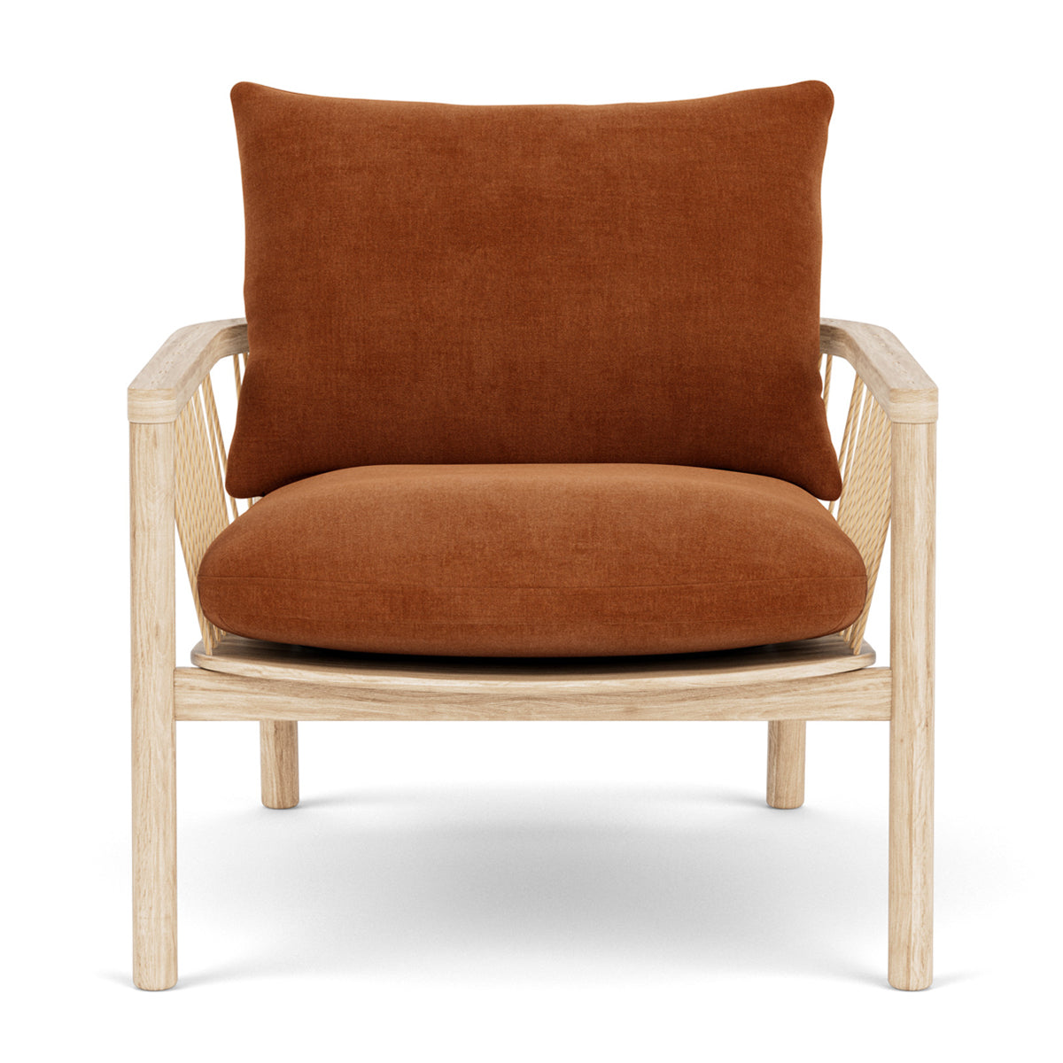 Enzo Fabric Armchair - Modern Upholstered Accent Chair for Living Room, Bedroom & Office - Comfortable Lounge Chair with Sturdy Wooden Legs - Perfect for Relaxing, Reading & Decorating
