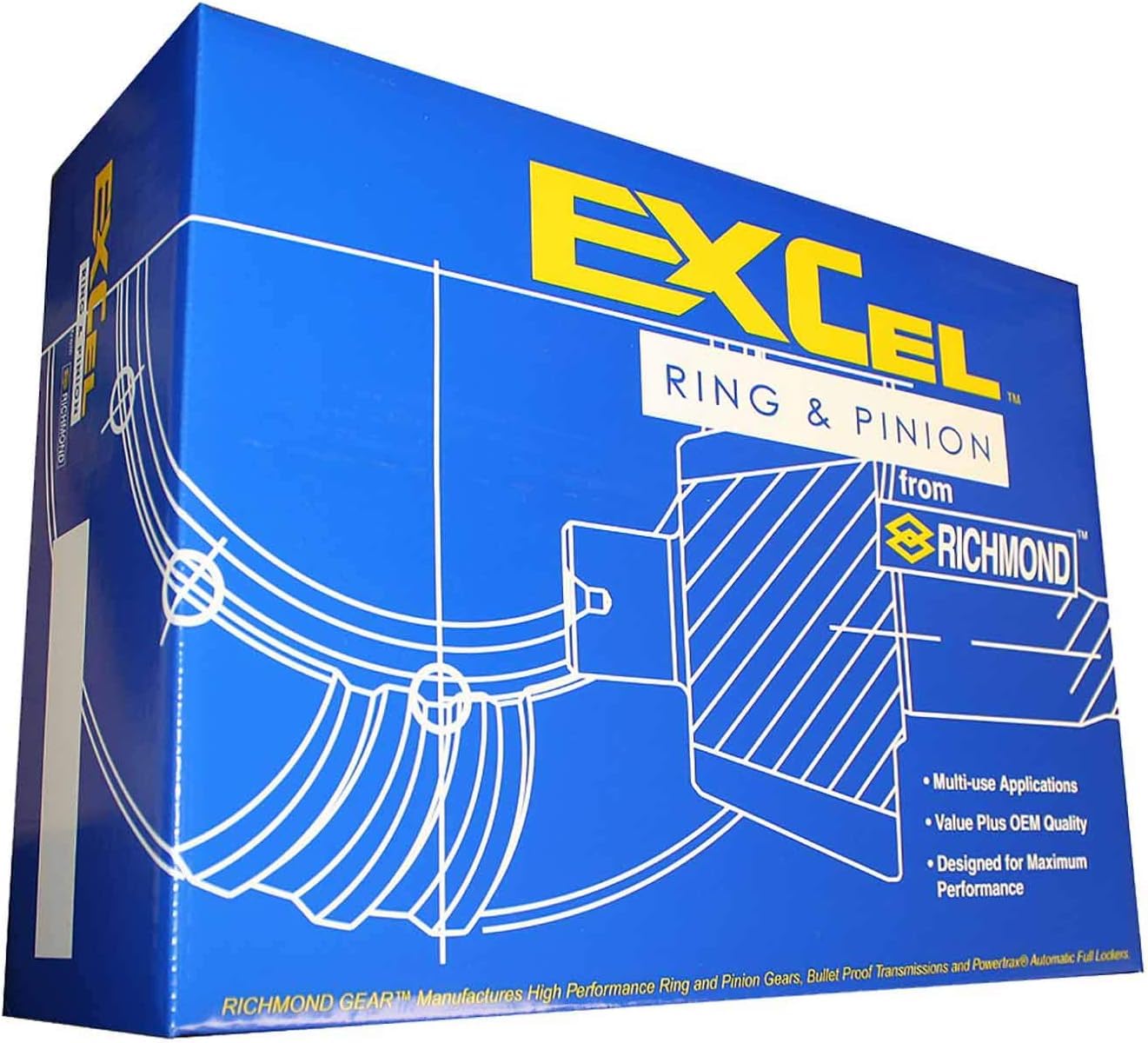 EXCEL GM75390 Ring & Pinion Set 3.90 Ratio – 27 Spline, 10-Pinion Teeth, 39-Ring Teeth – Compatible with GM 7.5