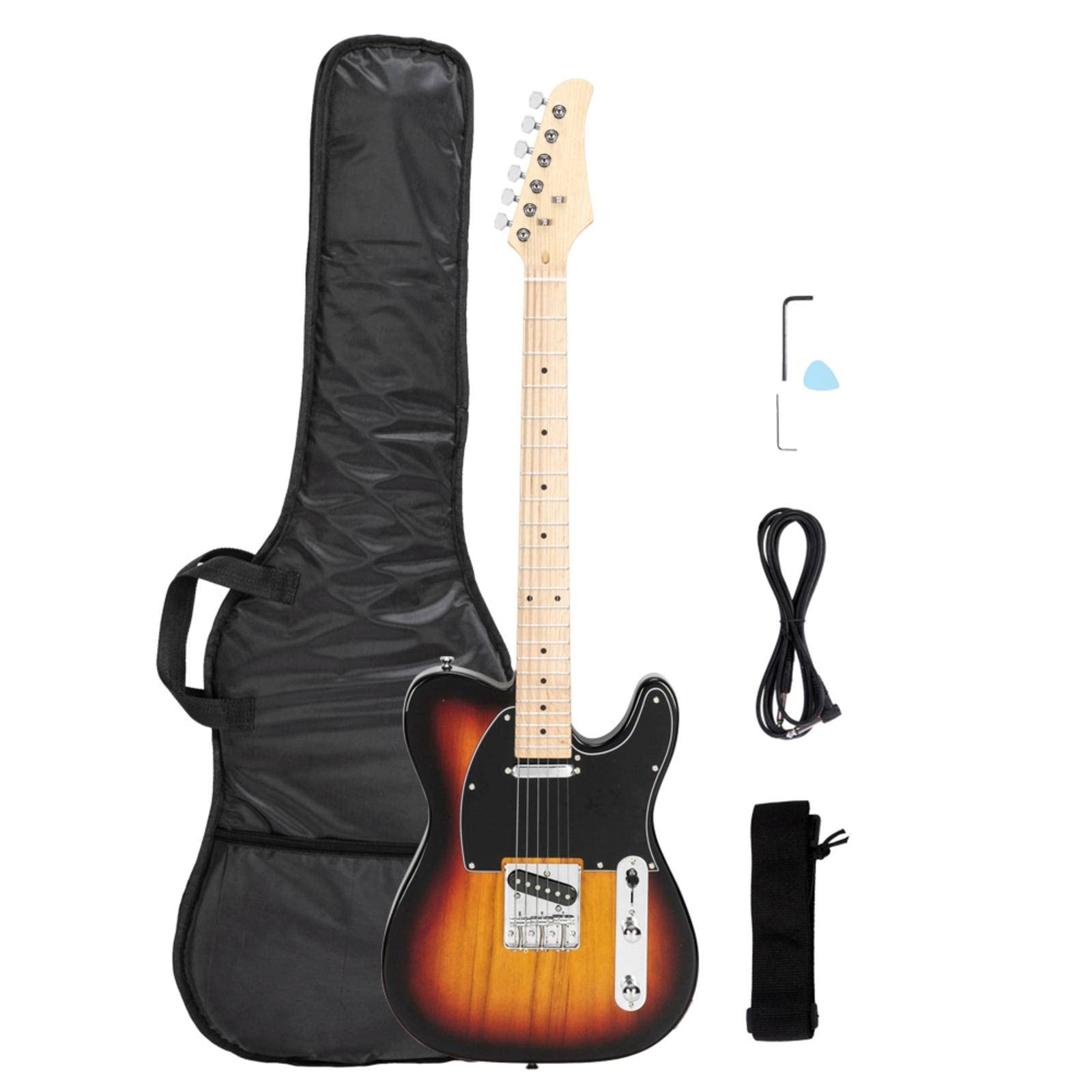 Premium NA Maple Fingerboard GTL Electric Guitar with SS Vibration Pickup - Sunset Color Finish | Professional Electric Guitar for Stage Performance, Studio Recording & Rock Music Practice