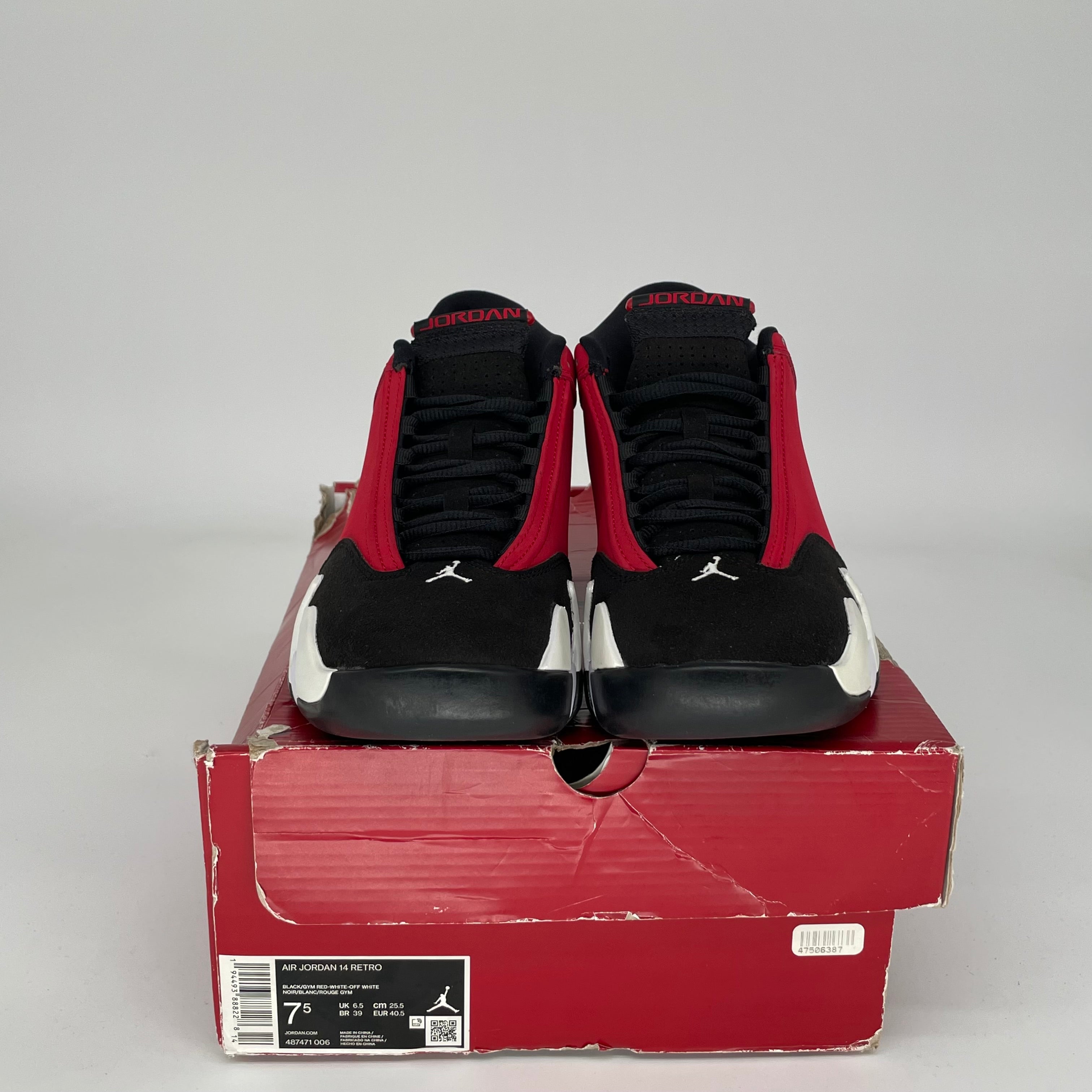 Original Air Jordan 14 Toro Bravo Men's Basketball Shoes Size 7.5 (487471-006) - Retro Sneakers for Sports, Casual Wear & Sneaker Collectors