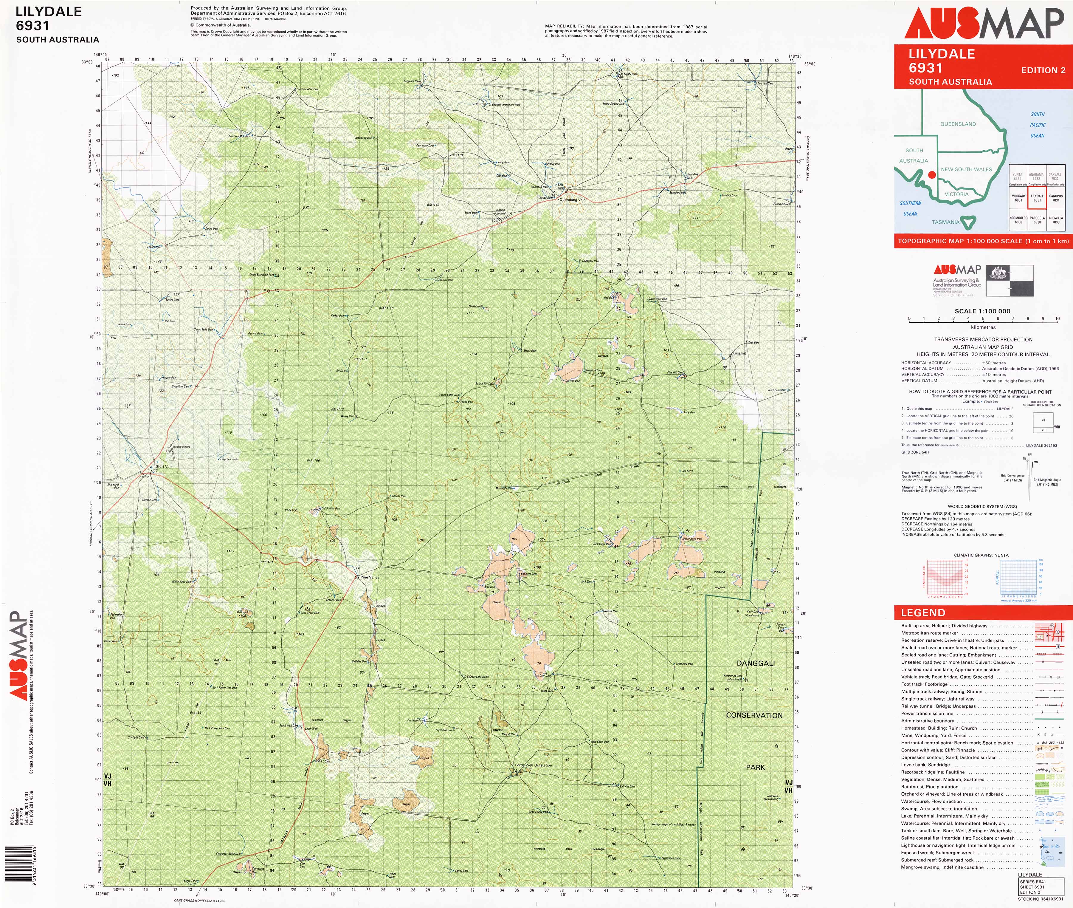6931 Lilydale 1:100k Topographic Map - Detailed Hiking, Camping & Outdoor Adventure Navigation Guide