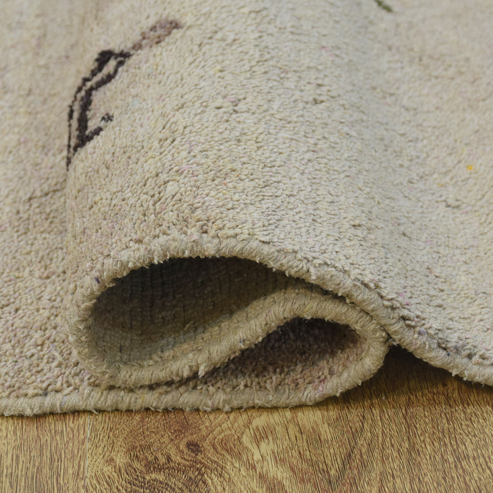Hand Knotted Bohemian Style Area Rug - Soft & Durable for Living Room, Bedroom, or Office Decor