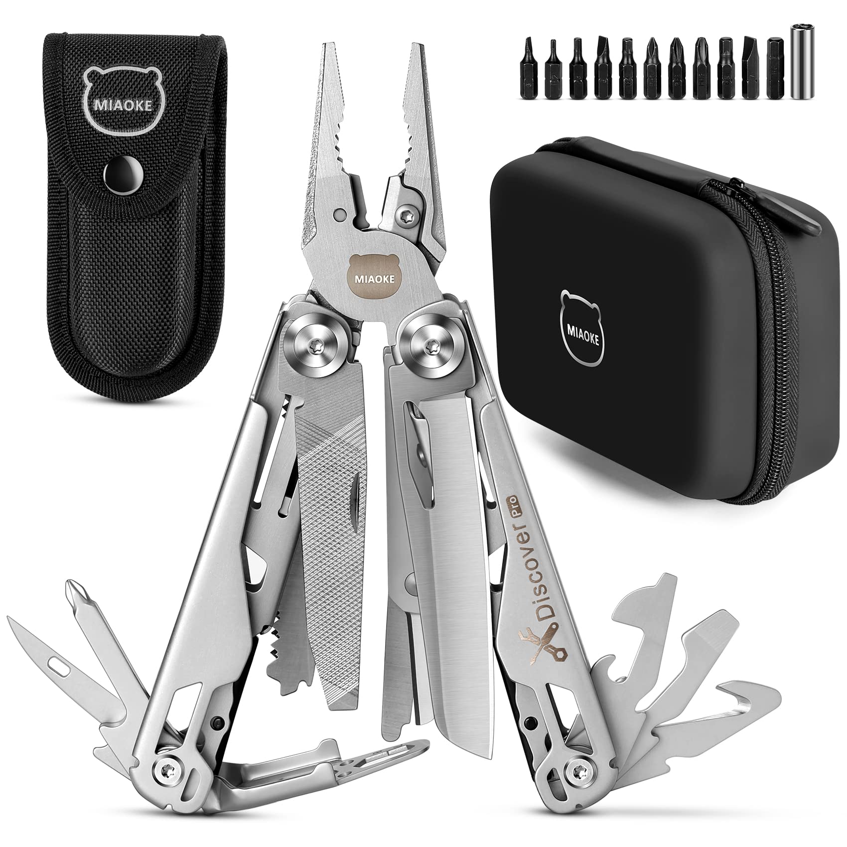 23-in-1 Military Multitool Knife with Premium Gift Box - Best Camping Survival Gear for Men, Fathers, Sons & Husbands - Multi-Function Screwdriver & Outdoor Utility Tool for Hiking, Hunting & Emergency Preparedness