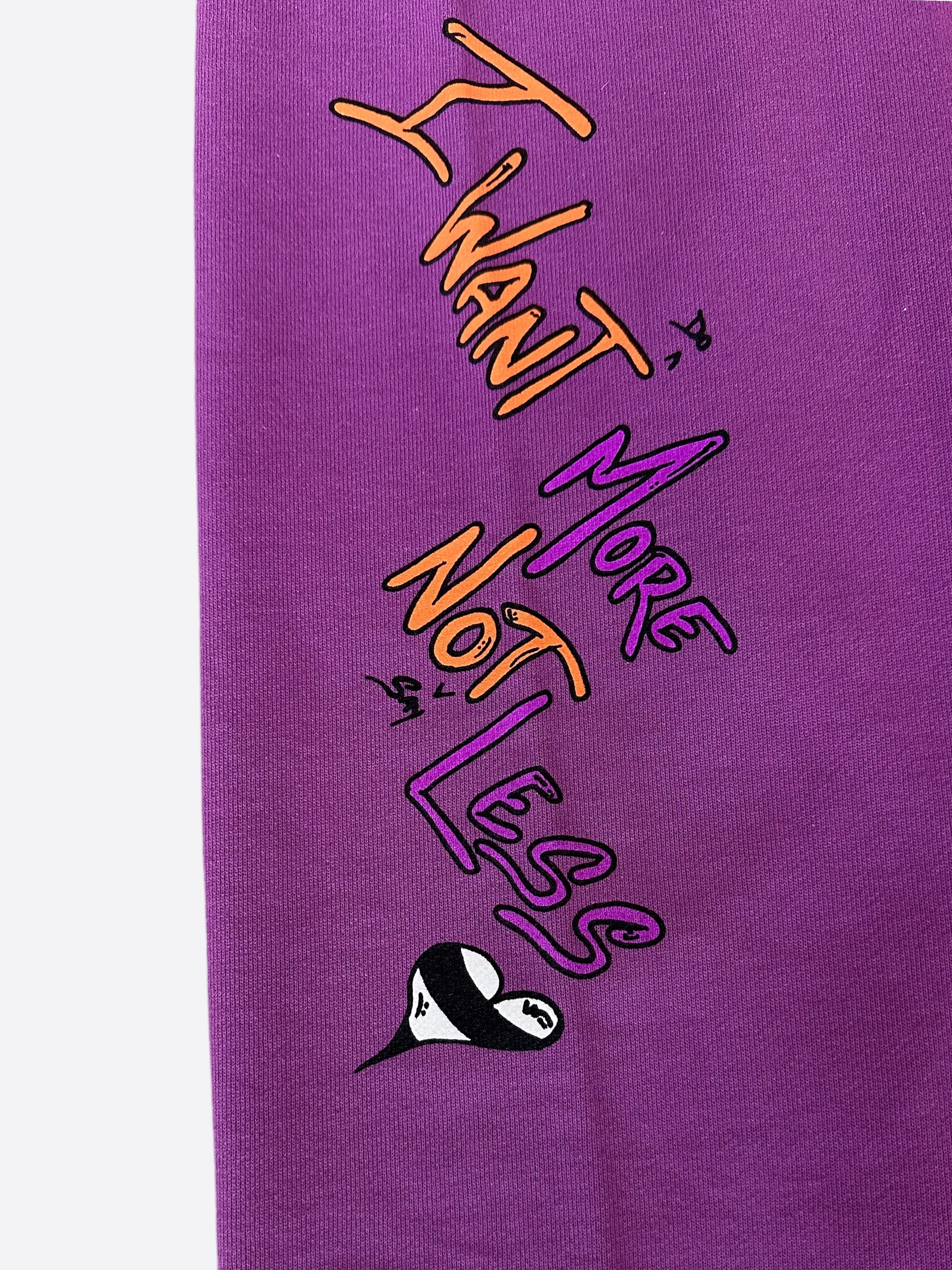 Chrome Hearts Matty Boy Purple More Not Less Sweatpants for Men - Luxury Streetwear Joggers for Casual Wear & Gym