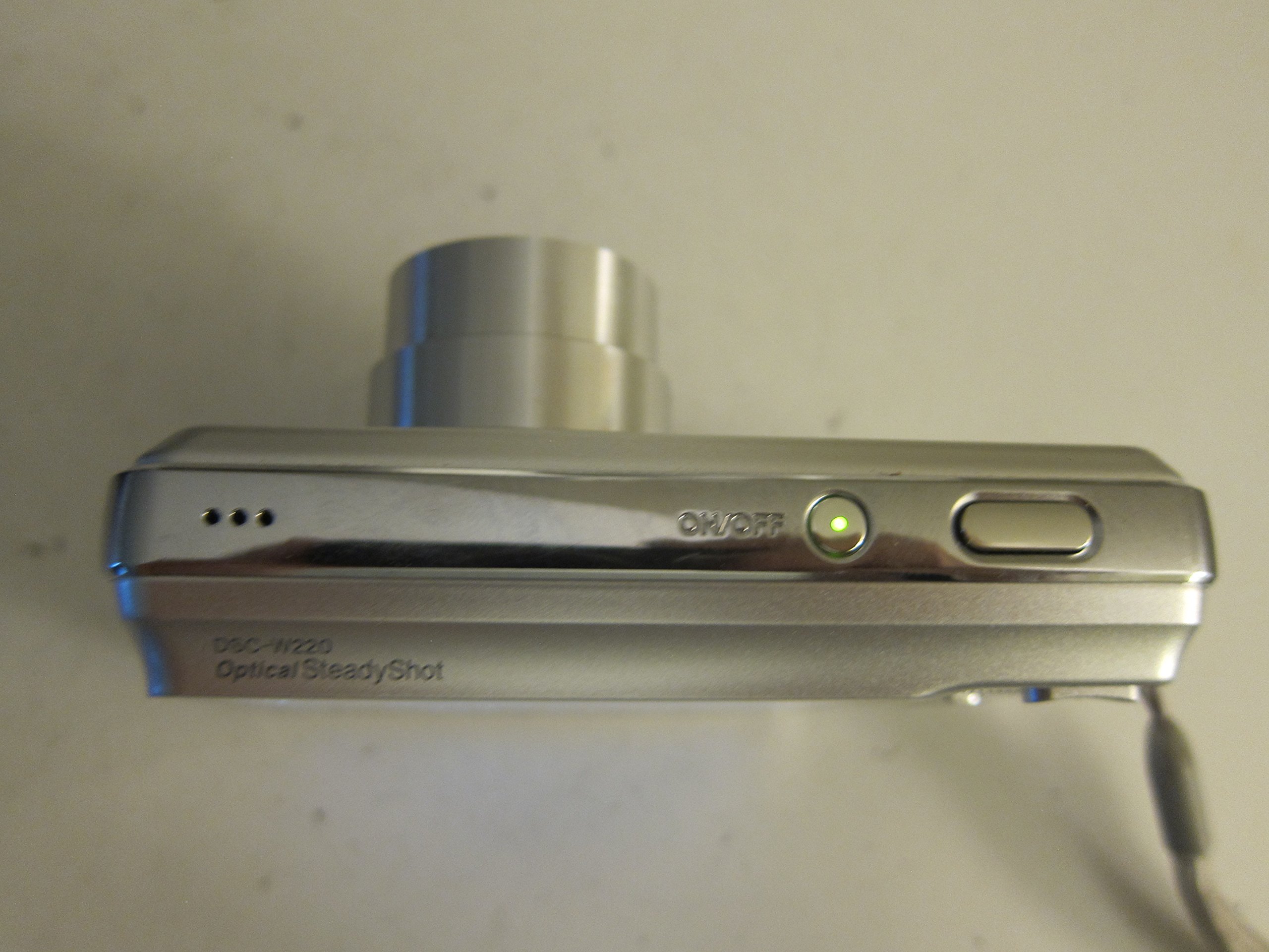 Sony Cybershot DSC-W220 12.1MP Digital Camera with 4x Optical Zoom & Super Steady Shot Image Stabilization - Silver | Perfect for Travel Photography, Family Events & Everyday Moments