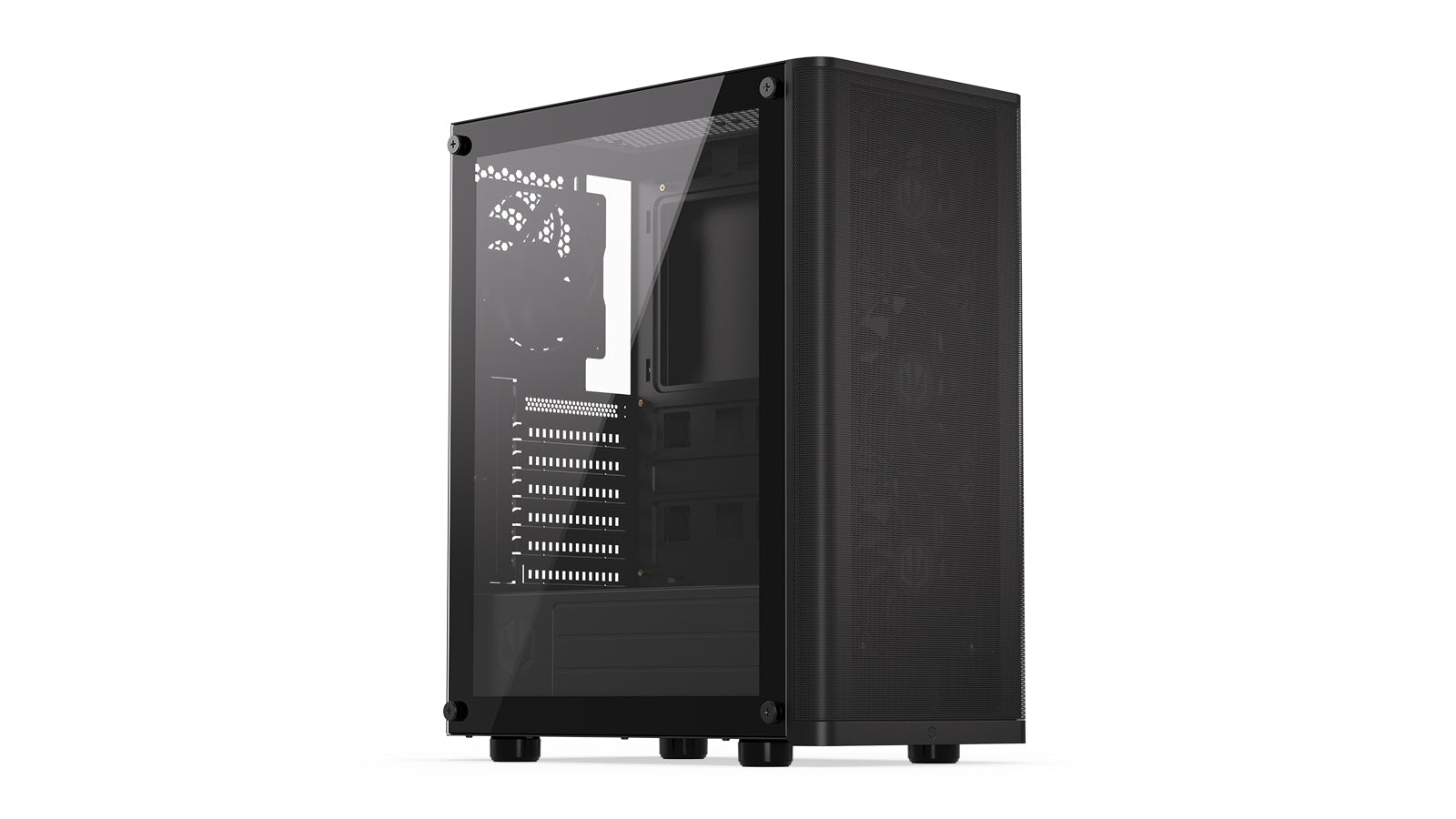 Endorfy Ventum 200 Air ATX Mid Tower PC Gaming Case - High Airflow, Tempered Glass Side Panel, RGB Lighting (EY2A002) - Perfect for Gaming Rigs & Workstation Builds