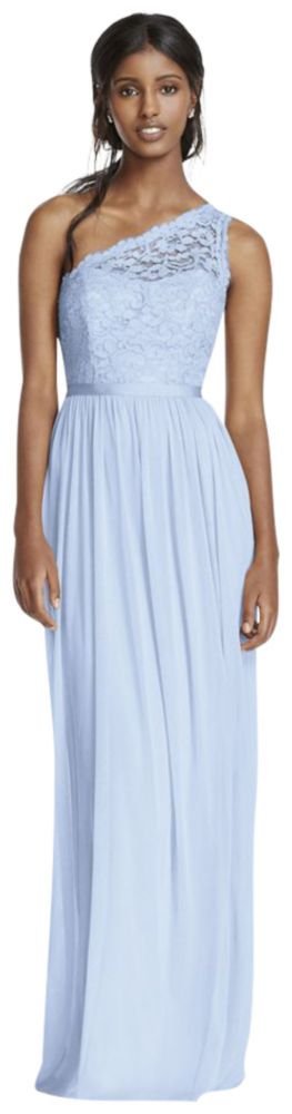 Elegant Long One Shoulder Lace Bridesmaid Dress - Style F17063 | Perfect for Weddings, Formal Events & Evening Parties
