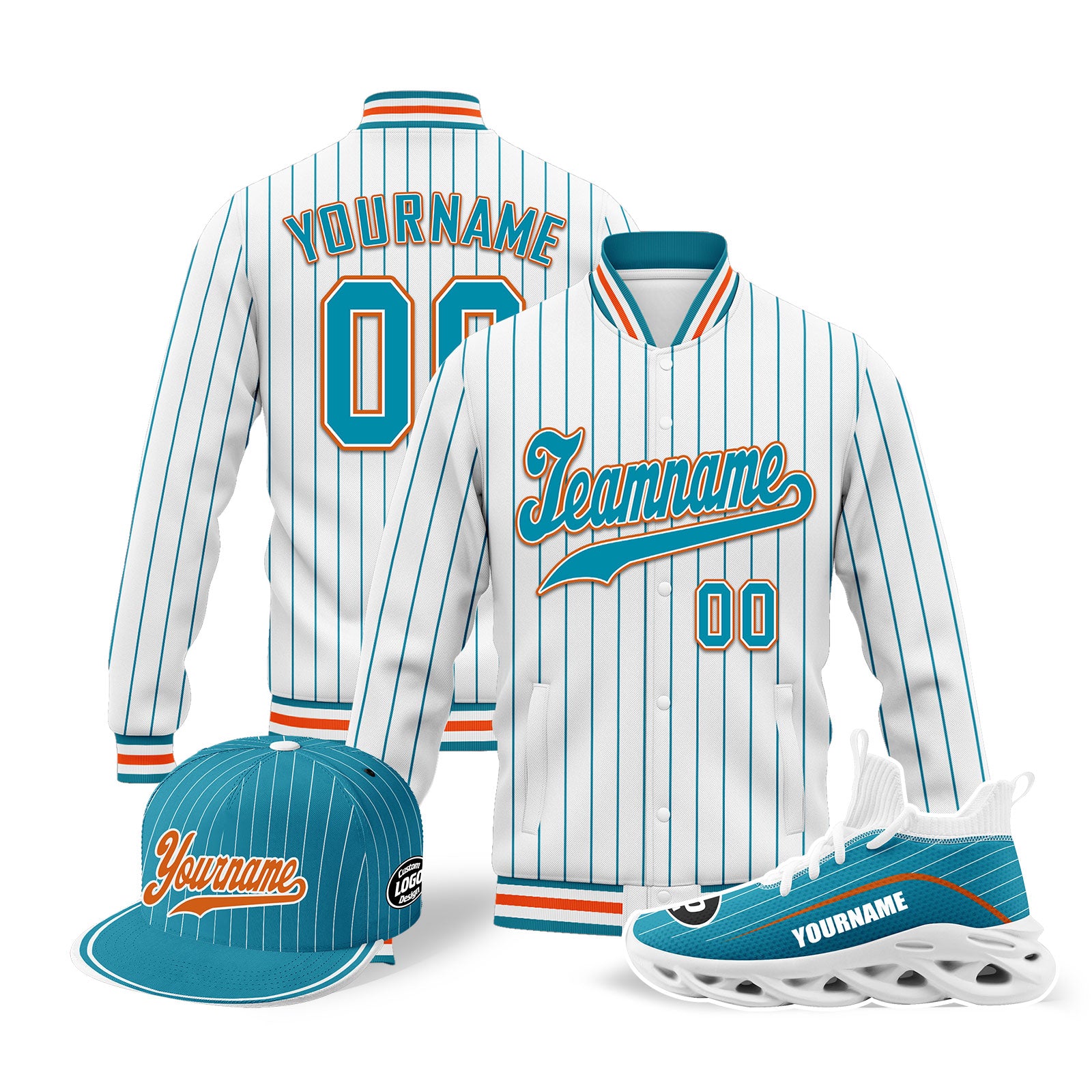 Custom Jacket, MaxSoul Shoes & Hat Combo - Personalized Outfit Set D020239 | Perfect for Streetwear Fashion & Gift Giving