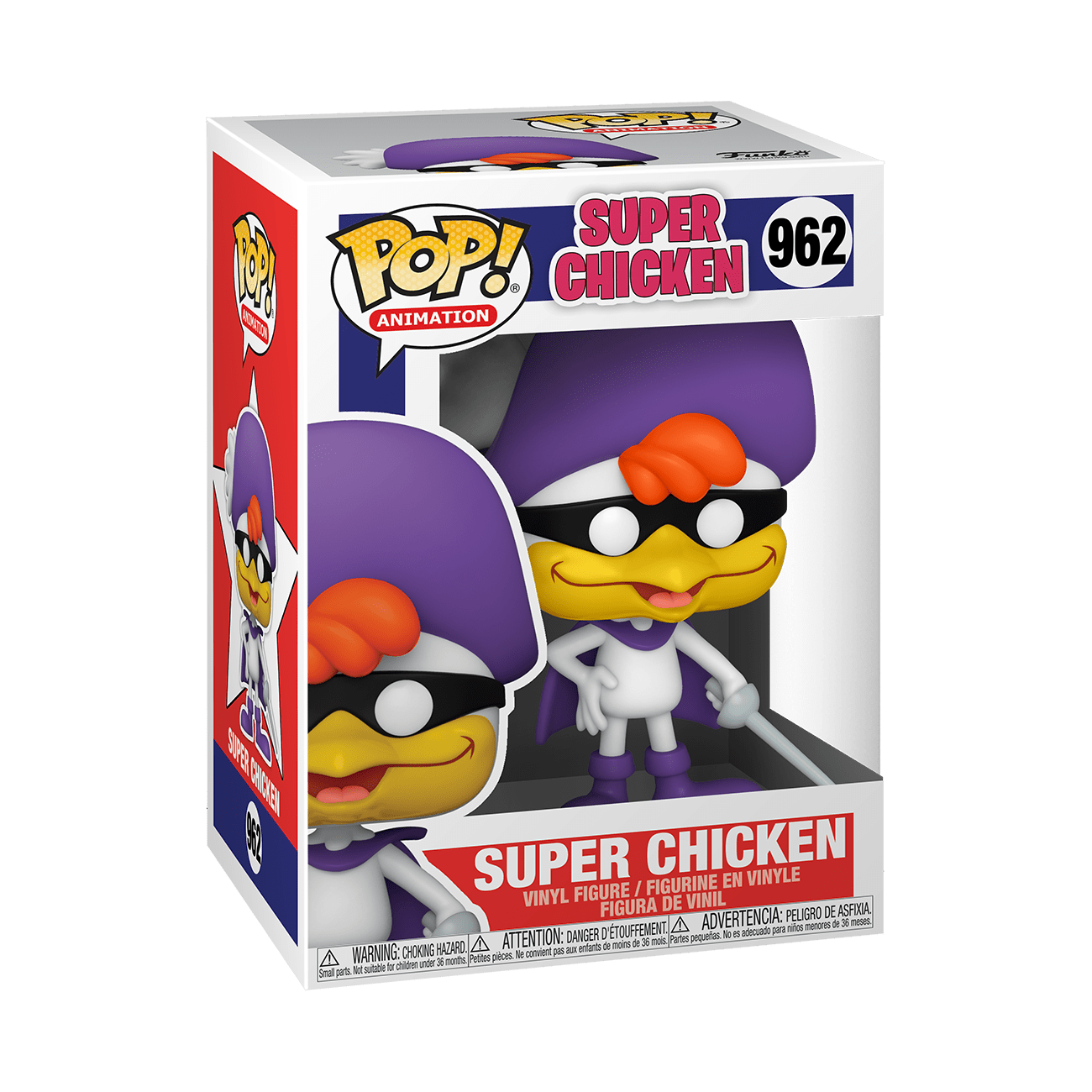 Funko Pop Animation Super Chicken Protector - Collectible Vinyl Figure for Fans & Decor - Perfect for Display, Gifts, and Pop Culture Enthusiasts