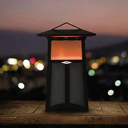 Acoustic Research Santa Cruz Wireless Bluetooth Speaker with LED Flame Effect - Portable Outdoor Speaker for Camping, Beach, Backyard & Pool Parties