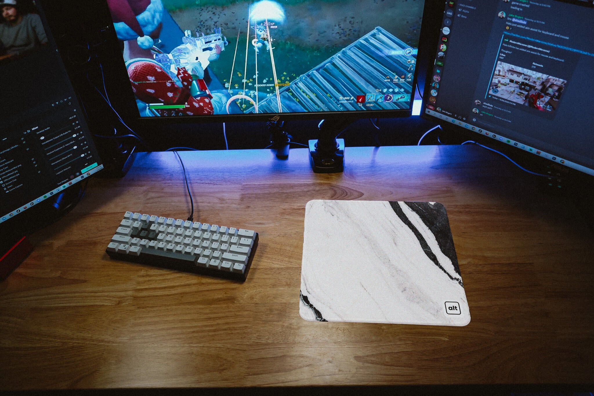 Premium Black and White Marble Pattern Mouse Pad - Non-Slip Rubber Base, Smooth Surface for Gaming & Office Work - Perfect for Desktops, Laptops & Workstations