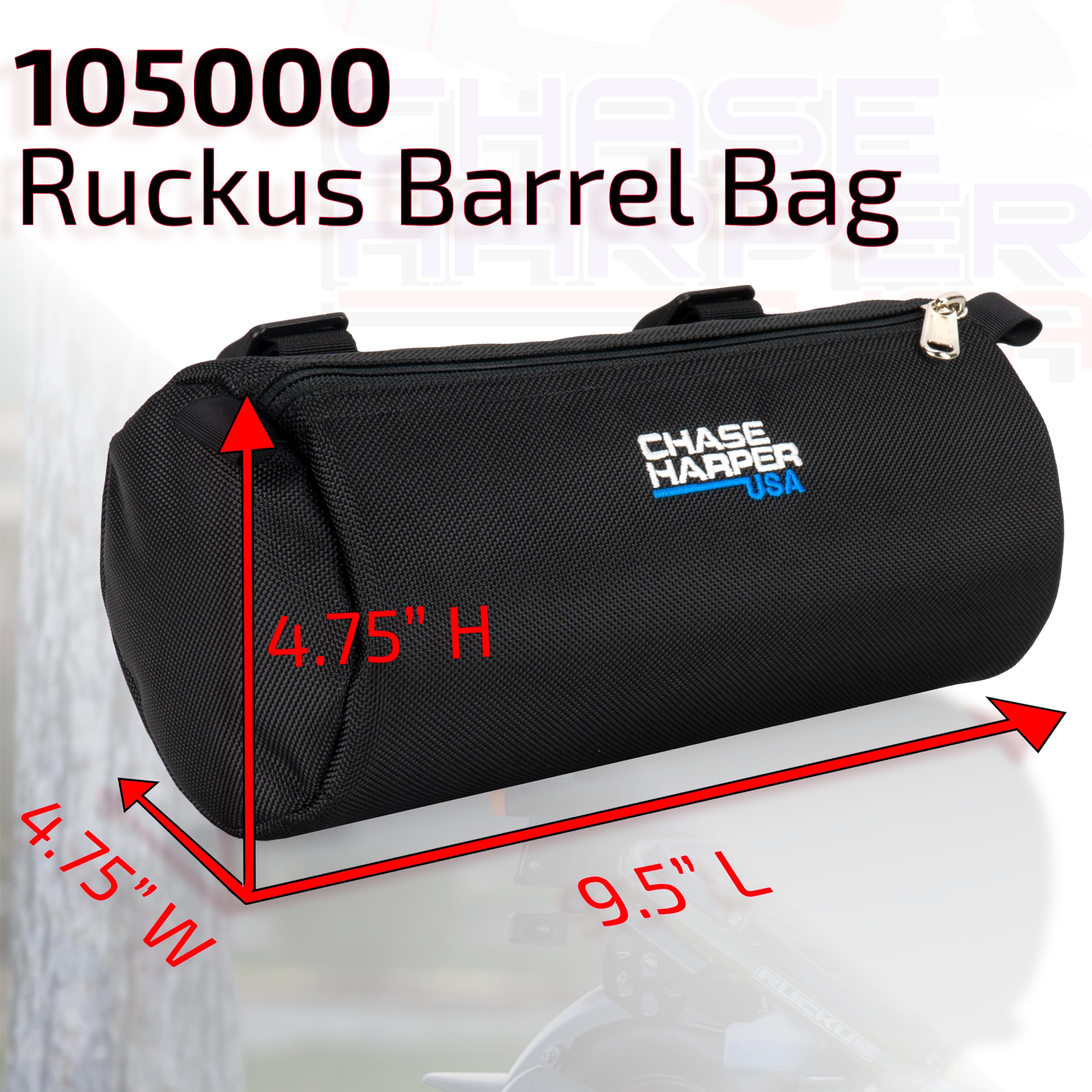 Ruckus Scooter Seat Bag & Barrel Bag Bundle - 5000 Under Seat Storage & 105000 Barrel Bag - Fits All Honda Ruckus Models (2000-2023) - Black Value Pack - Perfect for Scooter Commuting & Urban Riding Accessories