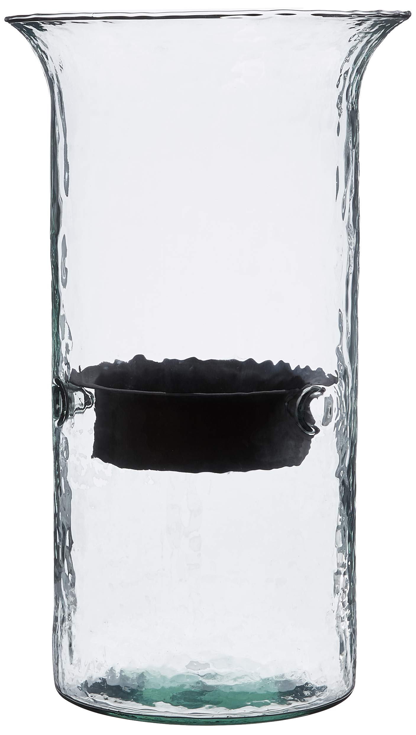 KALALOU CV411 Original Glass Medium Candle Cylinder Vase - 6oz Brown Glass Container for Home Decor, Wedding Centerpieces & Romantic Ambiance