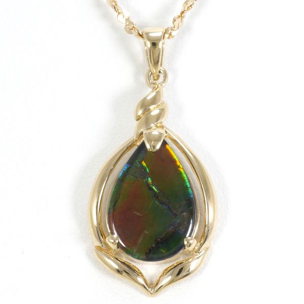 14K Yellow Gold Ammolite Necklace for Women - Elegant Gemstone Jewelry Gift for Birthday, Anniversary & Special Occasions | Perfect for Parties, Weddings & Evening Events