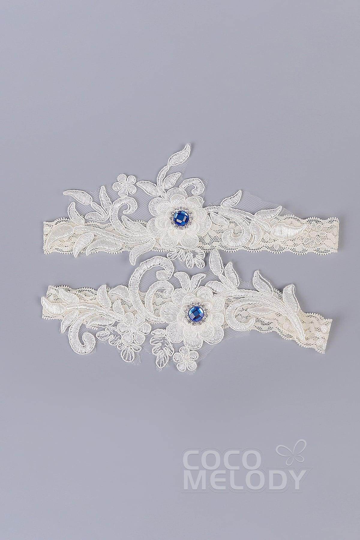 Elegant Diamond Lace Wedding Garter Belt - Bridal Garter Set for Bride, Wedding, Bridal Shower & Something Blue Tradition - Perfect for Bouquet Toss and Photo Shoots