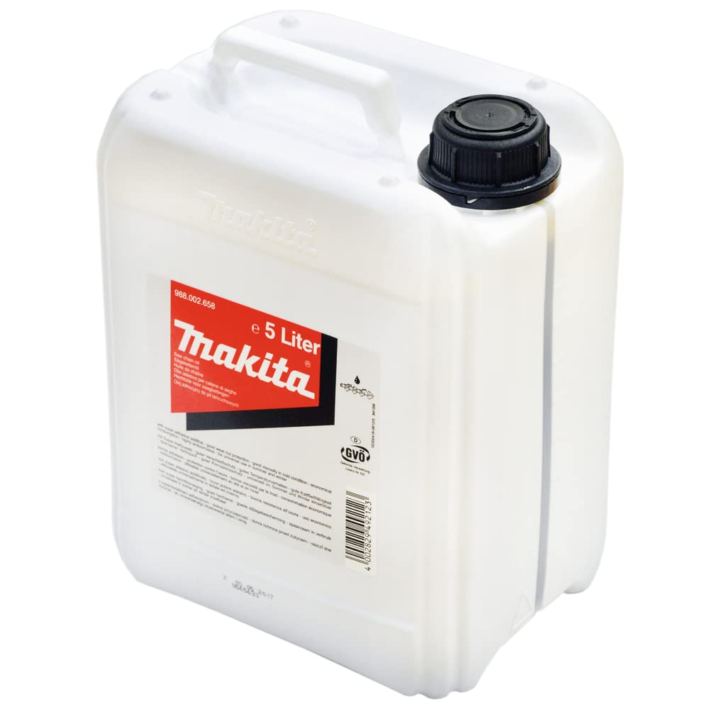Dolmar 988002258 Premium Chain Saw Bar and Chain Oil - 5 Liter (1.32 Gallon) for Professional & Home Use - Ideal for Forestry, Lumber Cutting, and DIY Woodworking Projects