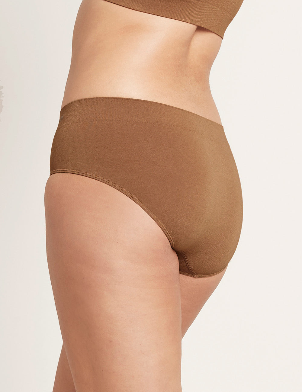 Premium Cotton Midi Briefs for Women - Soft & Comfortable Underwear - Maple Color - Perfect for Everyday Wear & Lounge