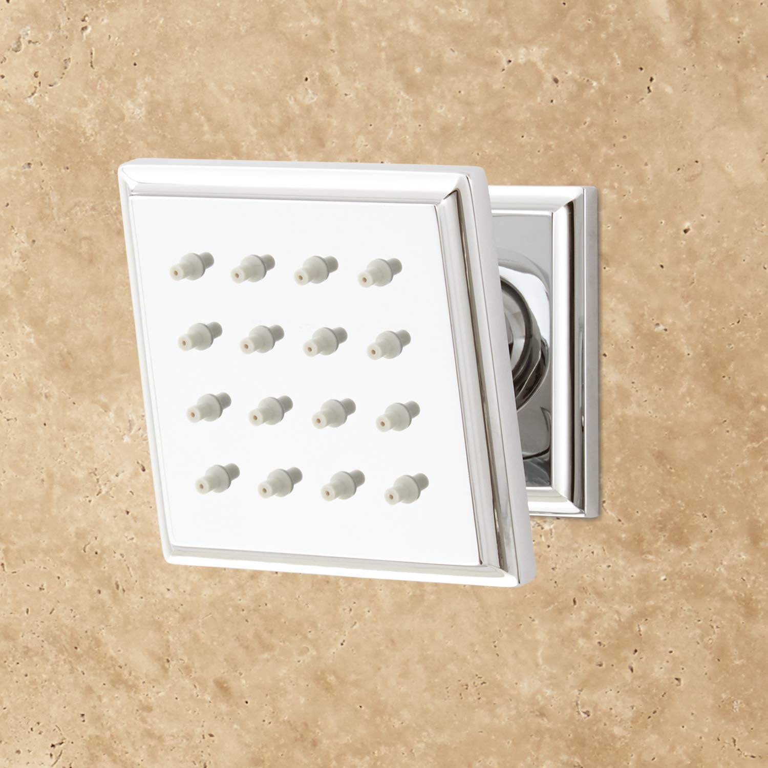 Signature Hardware 421837 Ryle Swivel Body Spray in Chrome - Adjustable Shower Head for Spa-Like Bathroom Experience