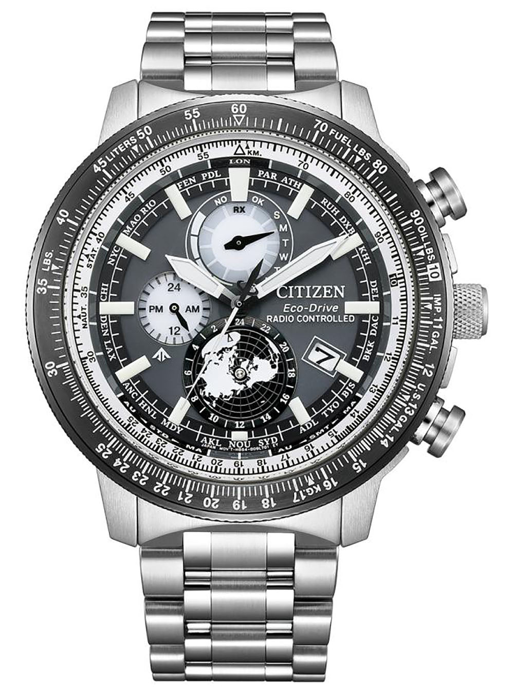 CITIZEN PROMASTER SKY Eco-Drive GEO TREKKER BY3006-53H Men's Solar-Powered Watch with Japan Movement - Perfect for Outdoor Adventures, Hiking, and Travel