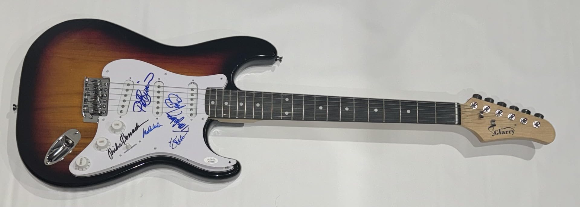 Doobie Brothers Signed Guitar by Tom Johnston, Pat Simmons, Michael McDonald & John McFee with JSA COA - Authentic Collectible for Music Fans & Memorabilia Enthusiasts - Perfect for Display in Home, Studio or Music Room