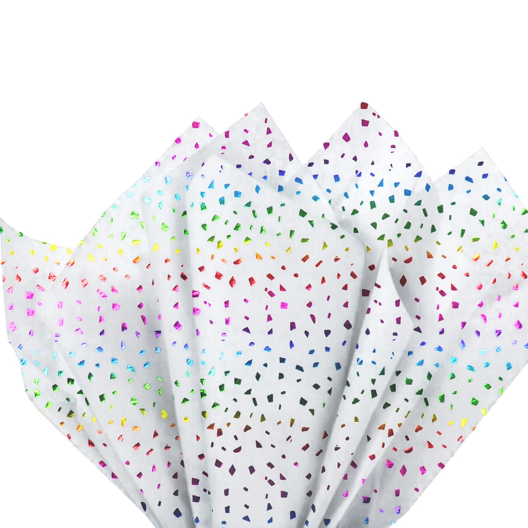 25 Sheets Rainbow Glitter Tissue Paper - 20