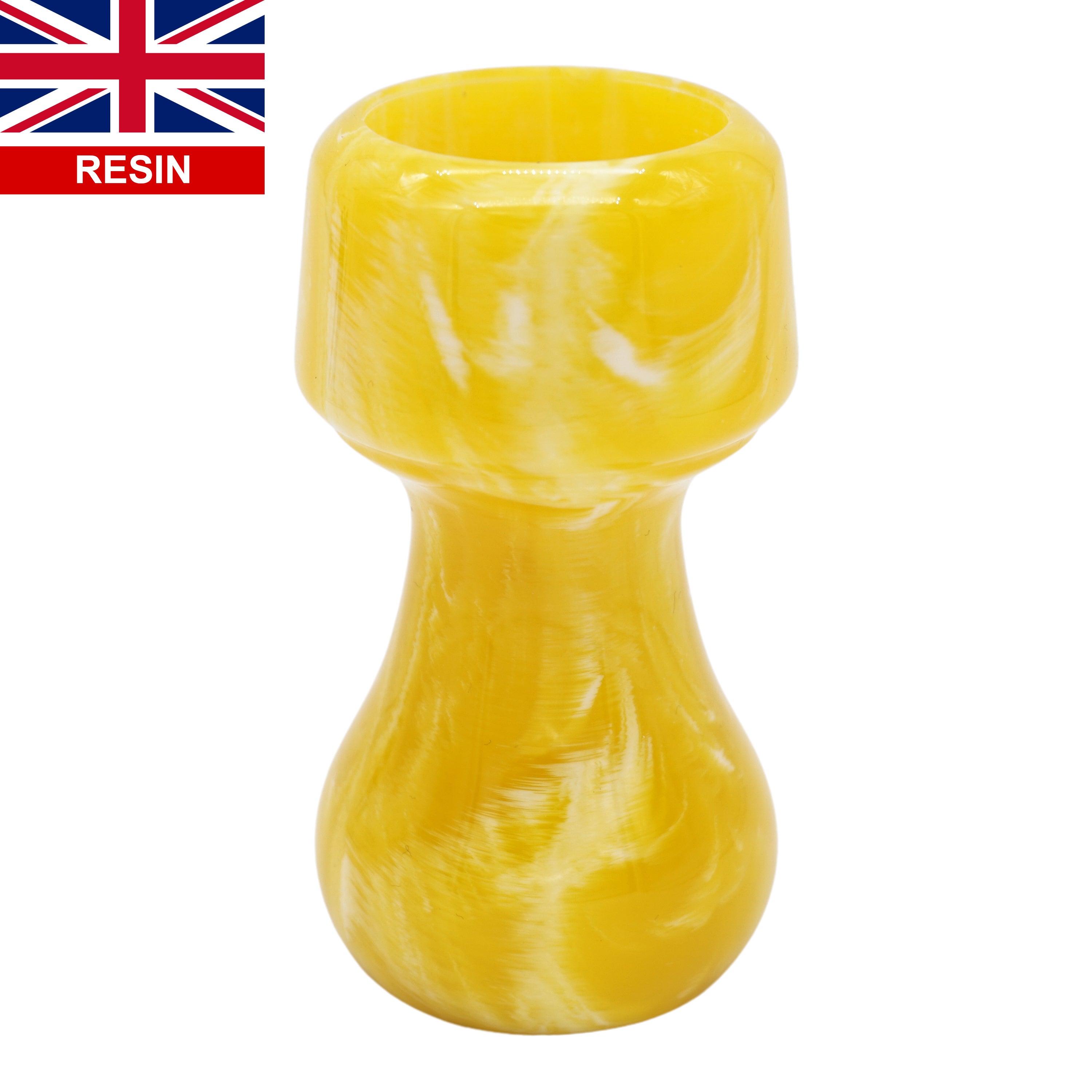 Premium Lemon Drop Handcrafted Shaving Brush Handle - Fits 24mm & 26mm Knots - Perfect for Wet Shaving & Grooming Gifts for Men