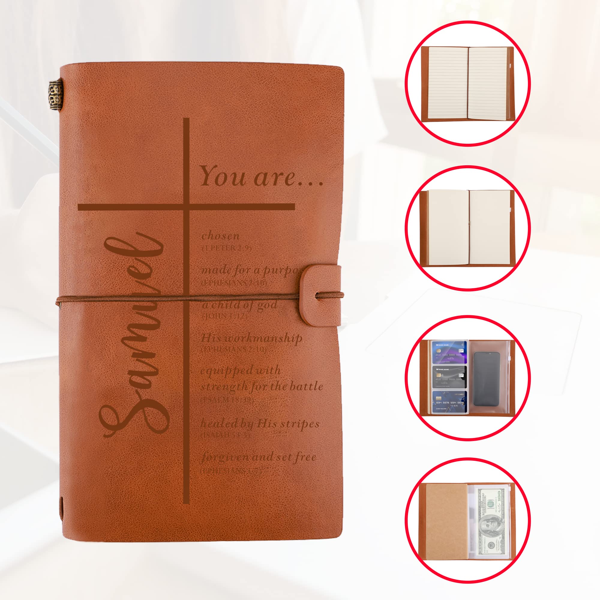 Personalized Christian Journal for Men & Women - Custom Religious Retirement Gift, Unique Inspirational Bible Gift for Friends, Birthday Present for Daughter or Son - Perfect for Daily Devotion, Prayer & Scripture Reflection