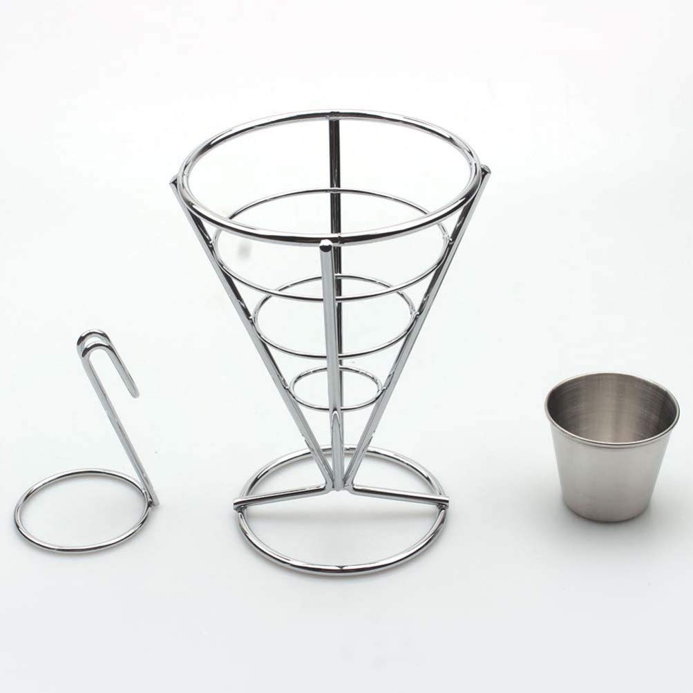 Cabilock 2-Pack French Fry Cone Holders - Snack Baskets for Chips, Appetizers & Fried Chicken - Perfect for Parties, Movie Nights & Fast Food Restaurants