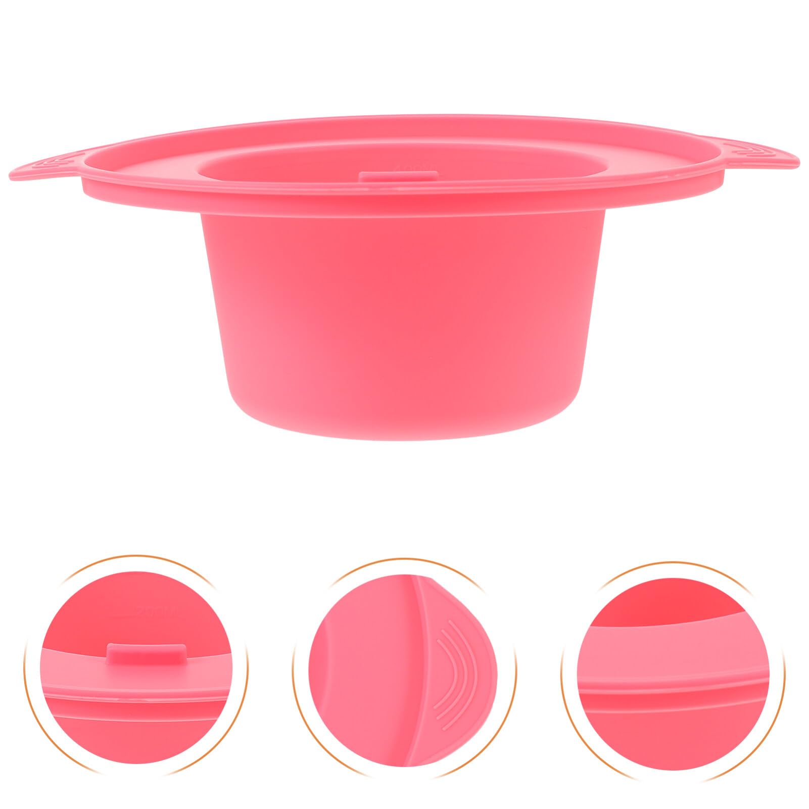 FOMIYES Professional Wax Warmer for Hair Removal - Pink Silicone Liner & Wax Melt Cups, Perfect for Home Waxing, Salon Use, and DIY Beauty Treatments