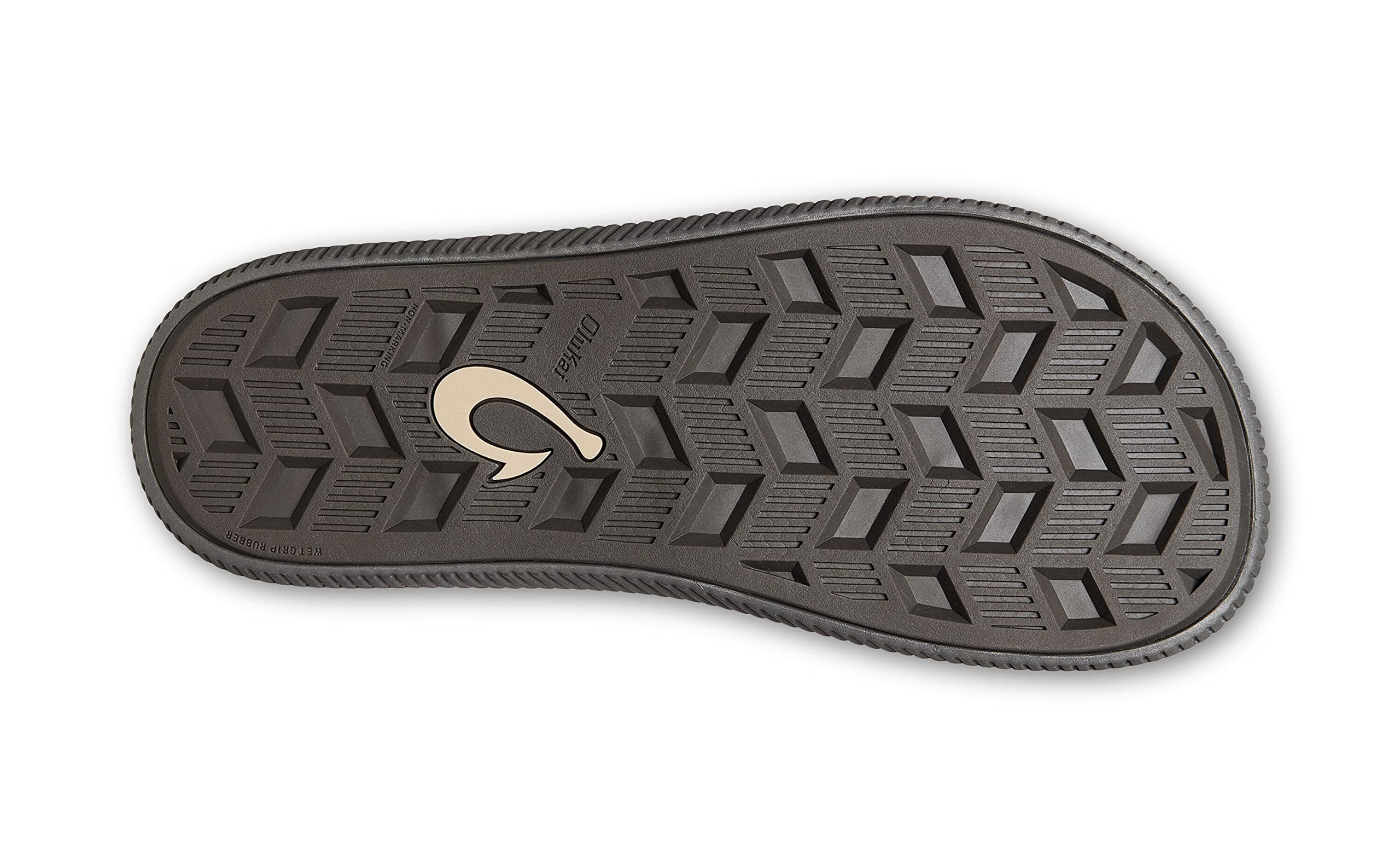 OLUKAI Ulele Men's Beach Sandals - Quick-Dry Waterproof Flip-Flop Slides with Arch Support | Comfortable Microfiber Lining & Non-Slip Wet Grip Soles | Perfect for Beach, Pool, Travel & Outdoor Activities
