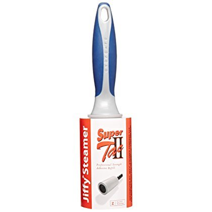 Jiffy Steamer Lint Roller for Clothes - Black Fabric Lint Remover for Pet Hair, Dust & Fuzz - Perfect for Home, Office & Travel Use