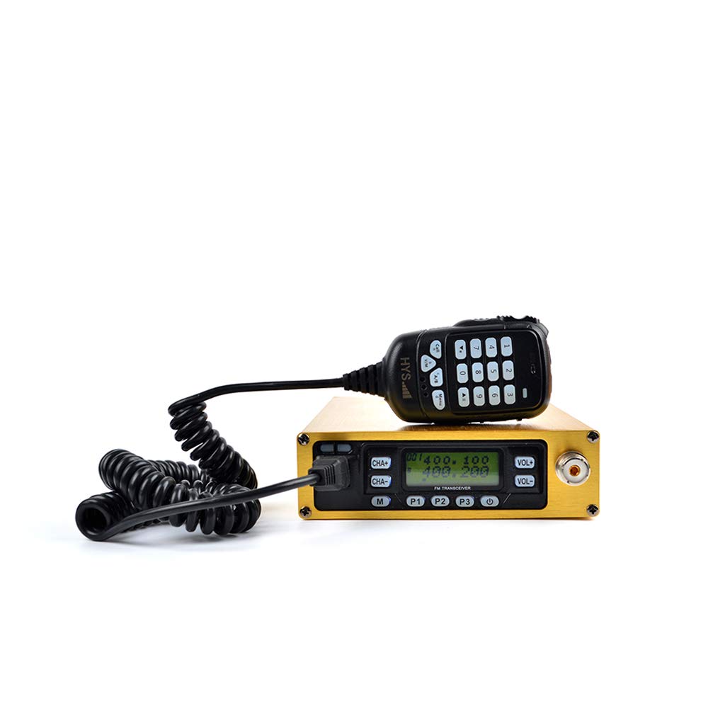 HYS Dual Band VHF UHF Mobile Ham Radio Transceiver with 12000mAh Battery, Programming Cable & Antenna Adapter - Complete Amateur Radio Kit for Emergency Communication, Off-Road Adventures & Field Operations