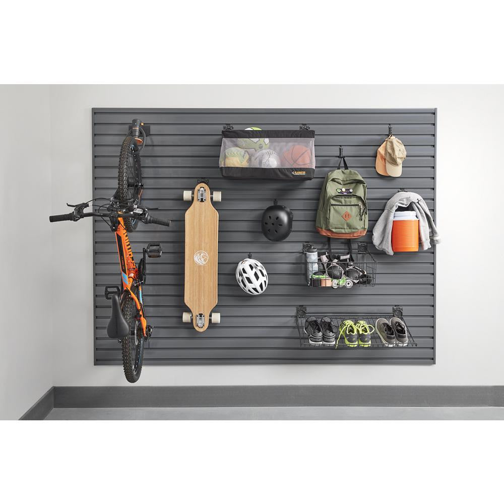 24-Inch Wire Shelf - Heavy Duty Granite Wall Mounted Organizer for Kitchen, Bathroom, and Garage Storage