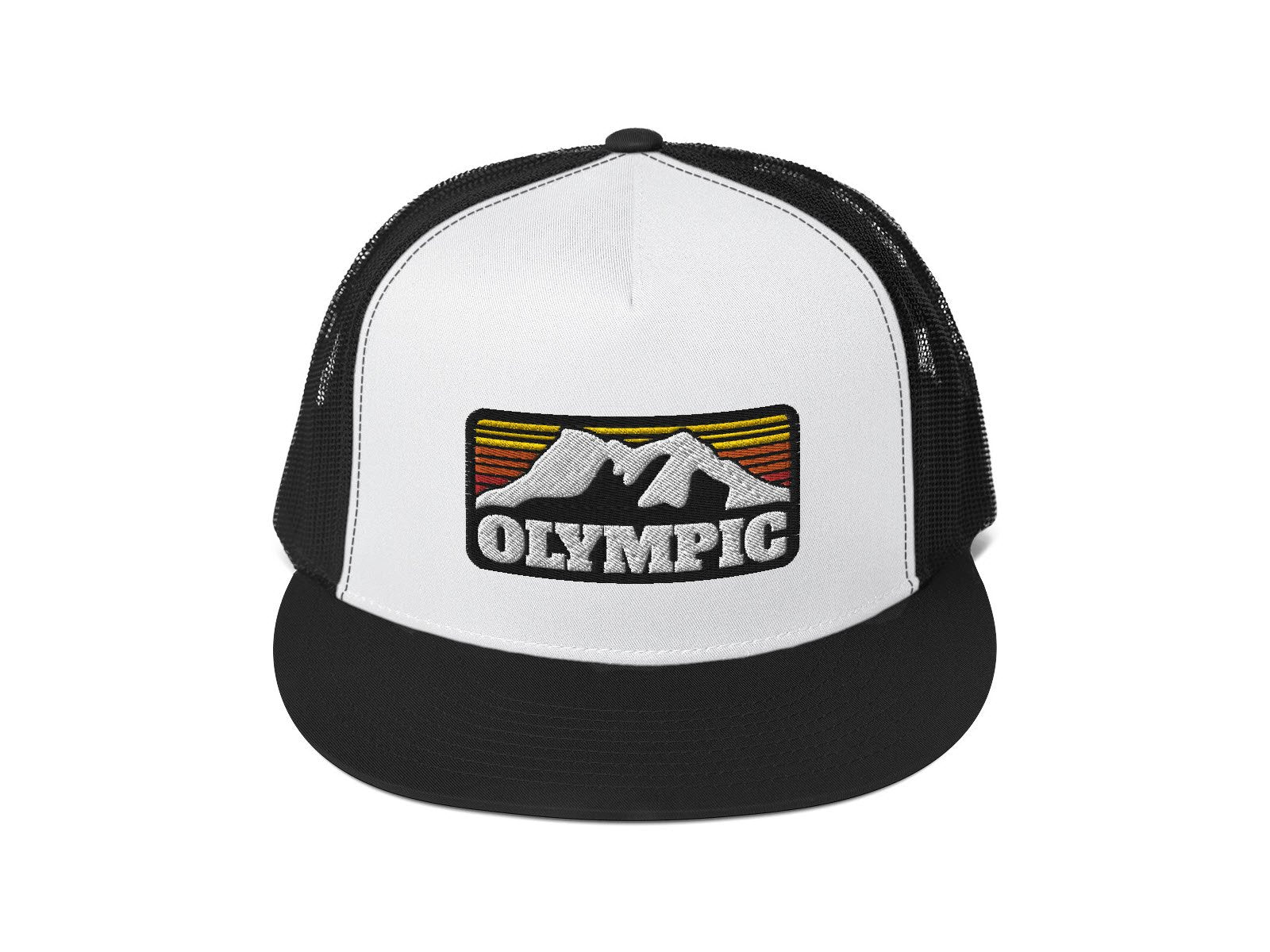 Olympic Outdoor Center Classic Trucker Cap - Adjustable Mesh Back Hat for Men & Women - Perfect for Hiking, Camping, and Outdoor Adventures