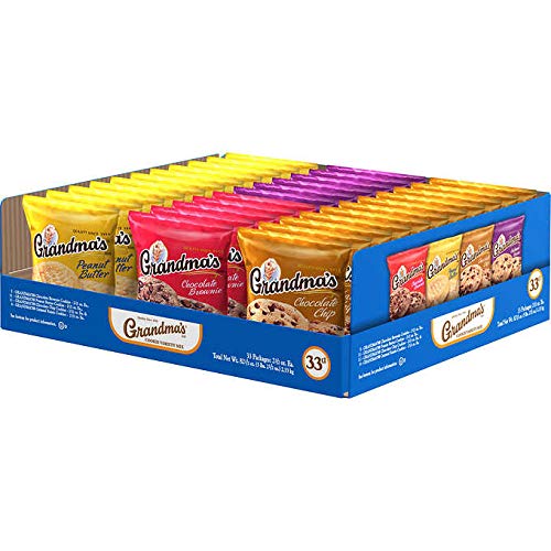 Grandma's Homestyle Cookies Variety Pack - 33 Count (2.5 oz Each) | Assorted Flavors for Snacking, Lunchboxes & Family Gatherings
