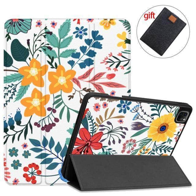 MTT Magnetic TriFold Smart Stand Case for iPad Pro 11 (2021) with Apple Pencil Holder - Perfect for Work, Study & Entertainment