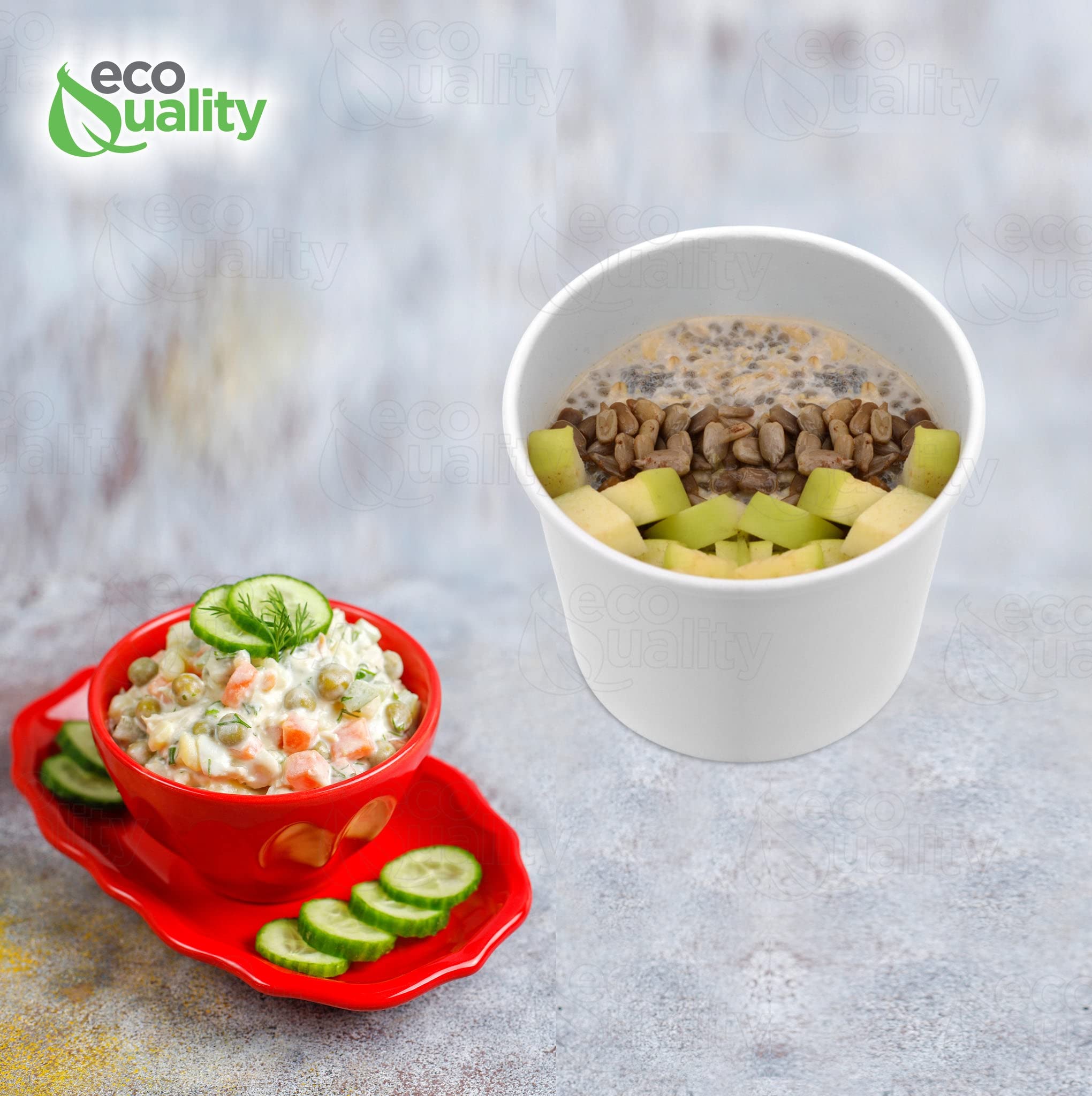 Eco-Friendly 12oz Disposable White Paper Soup Bowls - Microwave & Freezer Safe Food Storage Containers for Ice Cream, Frozen Yogurt, Desserts - Bulk Pack of 200 - Perfect for Takeout, Parties & Catering Events