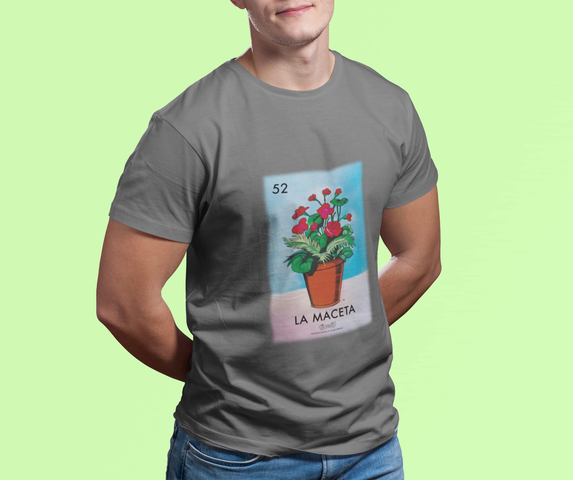 Mexican Graphic T-Shirt for Men - La Maceta Flower Pot Design Casual Latino Tee | Perfect for Cinco de Mayo, Hispanic Heritage Month & Everyday Wear