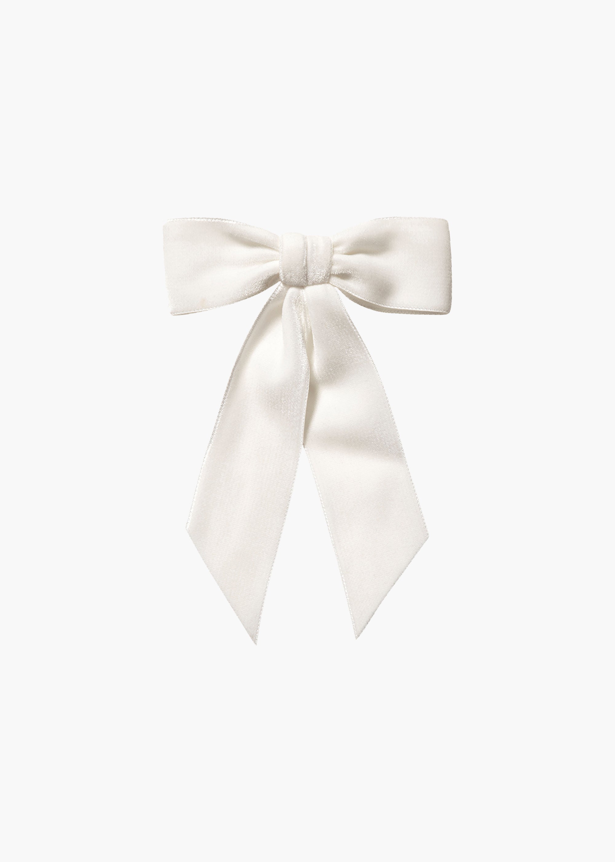 Elegant Wide Velvet Bow Barrette Hair Clip - Cream Color for Women & Girls - Perfect for Weddings, Parties & Everyday Hairstyles